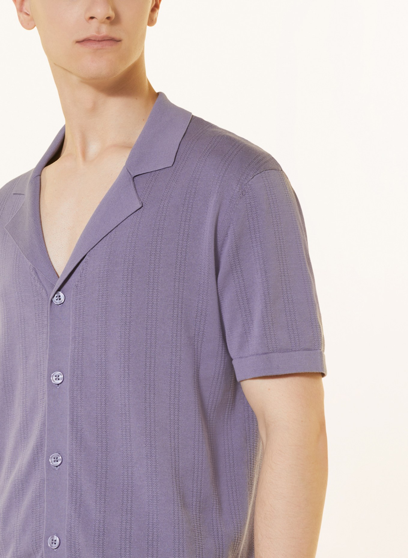 DRYKORN Resort shirt RAY regular fit, Color: PURPLE (Image 4)