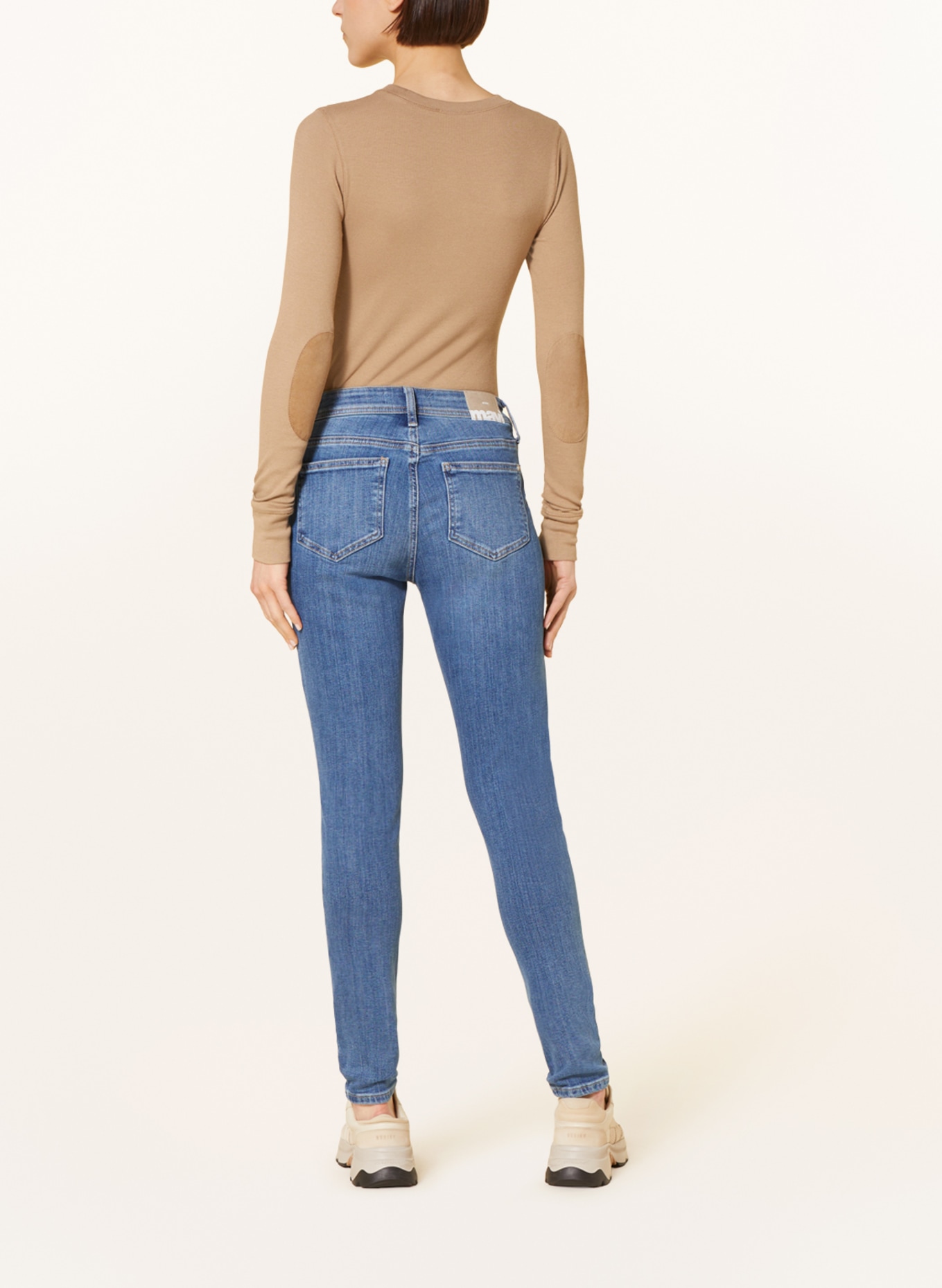 mavi Skinny Jeans ADRIANA, Farbe: 84310 dark brushed denim (Bild 3)