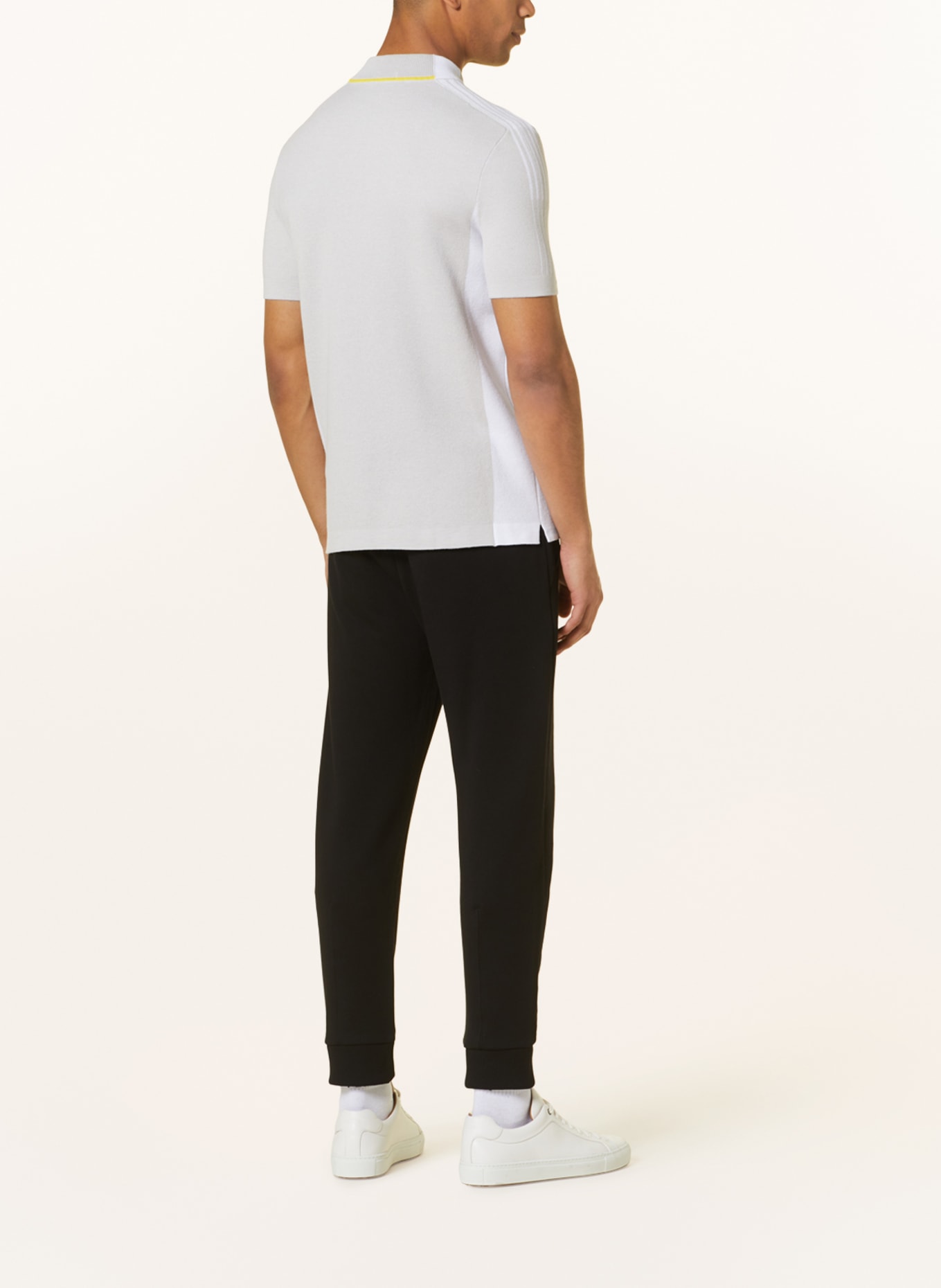 BOSS Strick-Poloshirt ZINOS Regular Fit, Farbe: HELLGRAU (Bild 3)