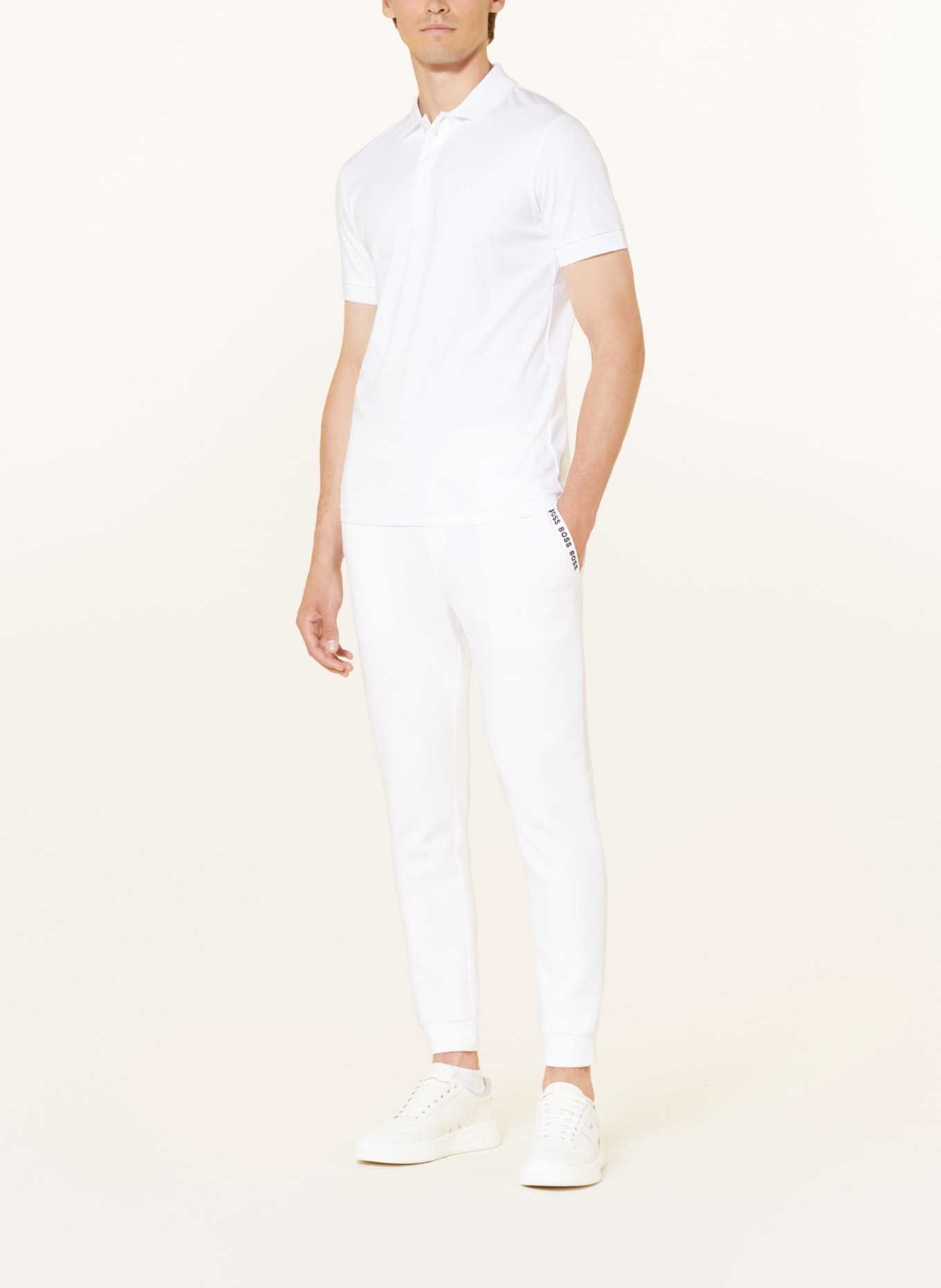 BOSS Jersey-Poloshirt PAULE Slim Fit, Farbe: WEISS (Bild 2)