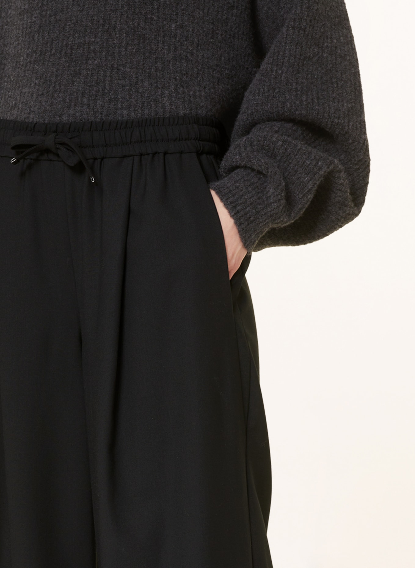CLOSED Wide leg trousers FARIS, Color: BLACK (Image 5)