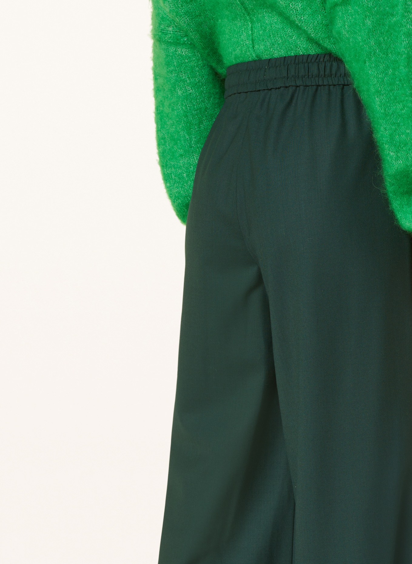 CLOSED Wide leg trousers FARIS, Color: DARK GREEN (Image 6)