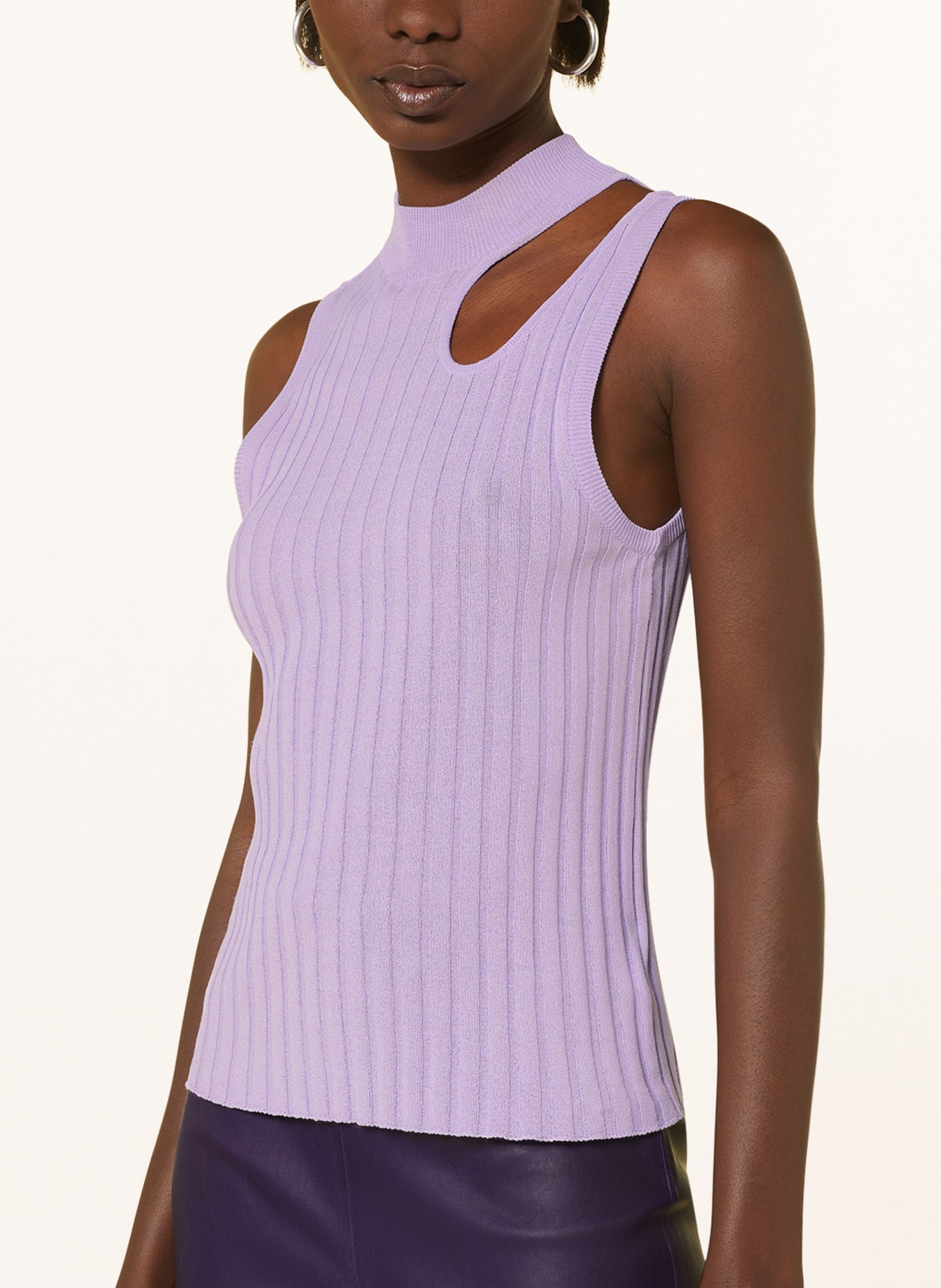 RIANI Knit top with cut-out, Color: LIGHT PURPLE (Image 4)