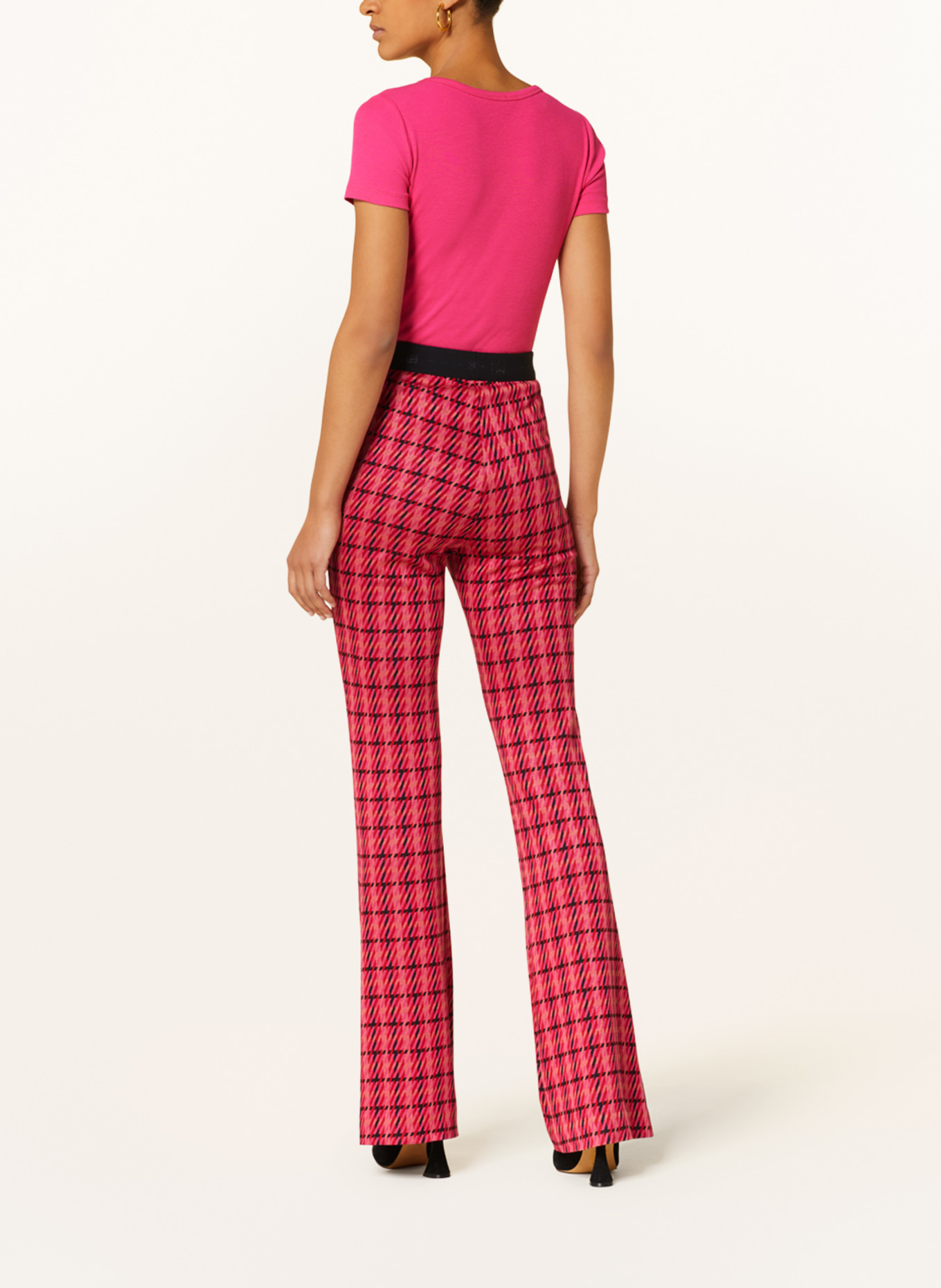 RIANI Trousers, Color: PINK/ BLACK/ SALMON (Image 3)