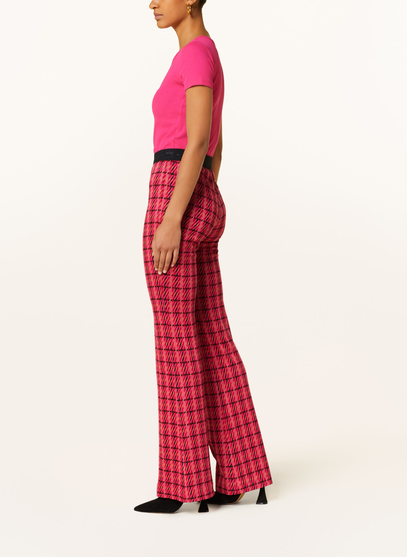 RIANI Trousers, Color: PINK/ BLACK/ SALMON (Image 4)