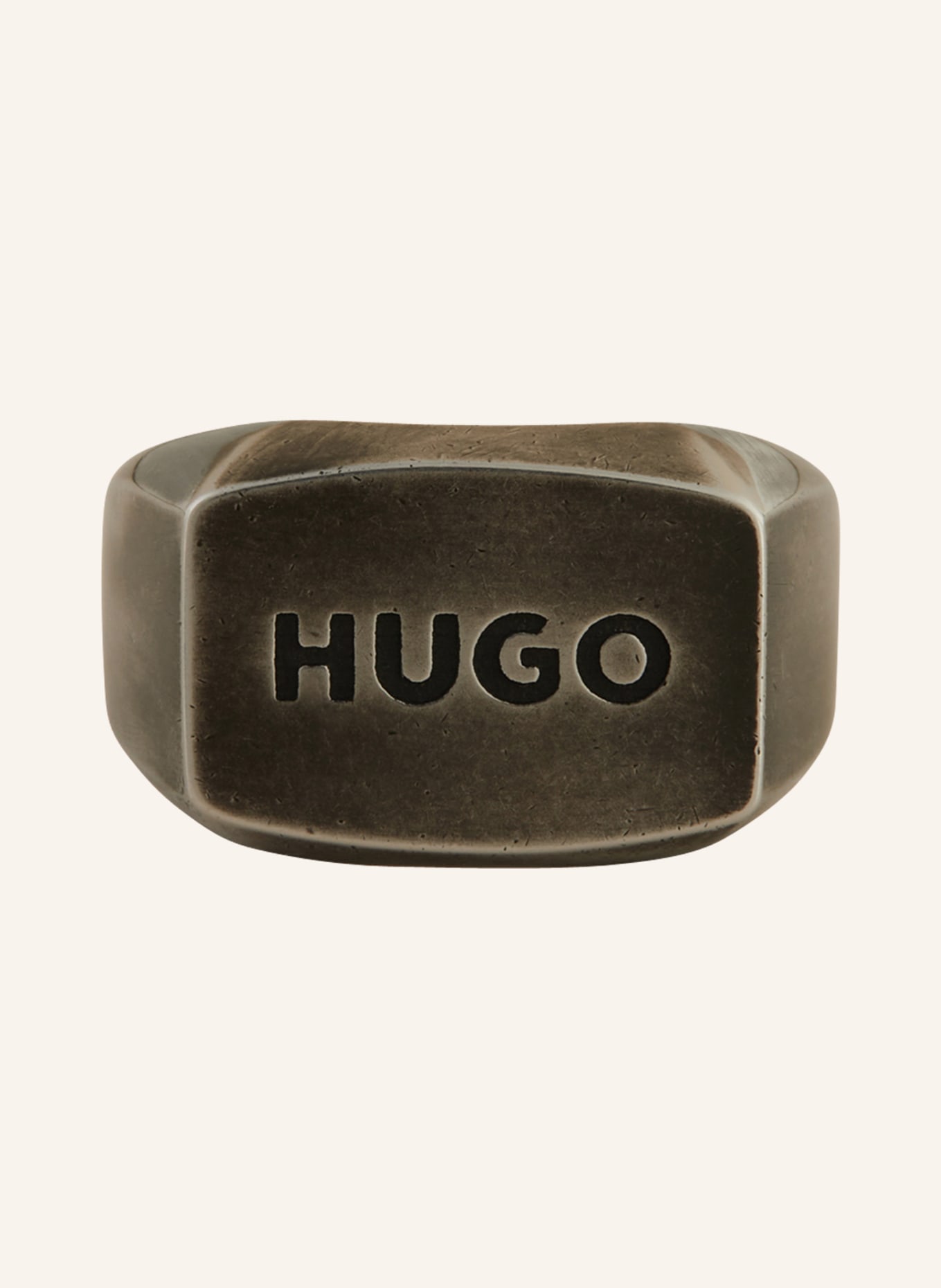 HUGO Ring LOGOBOLD: SILBER