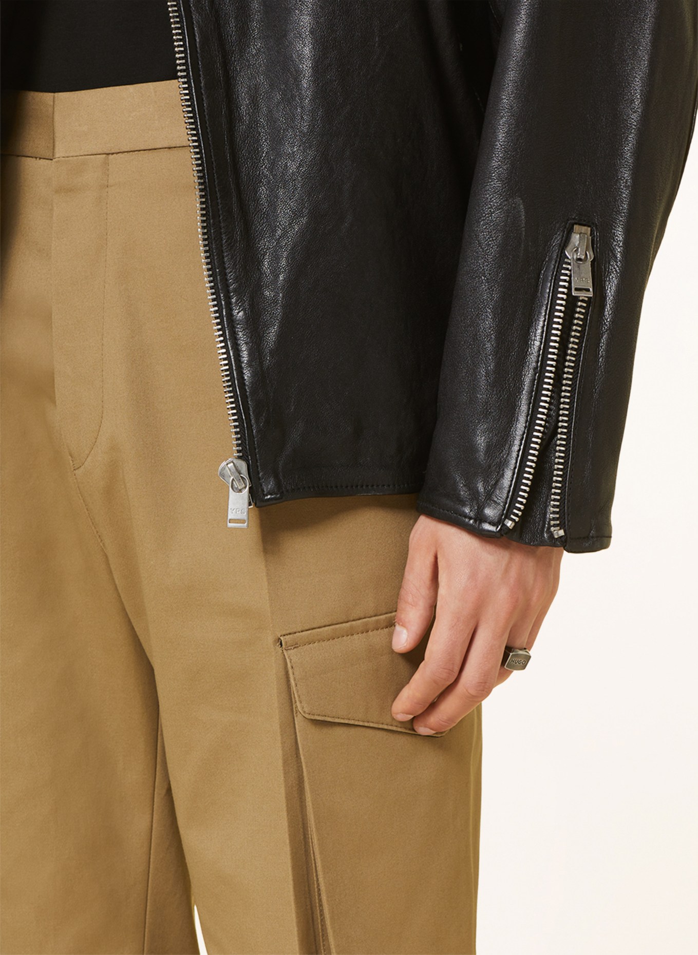 HUGO Ring LOGOBOLD: SILBER