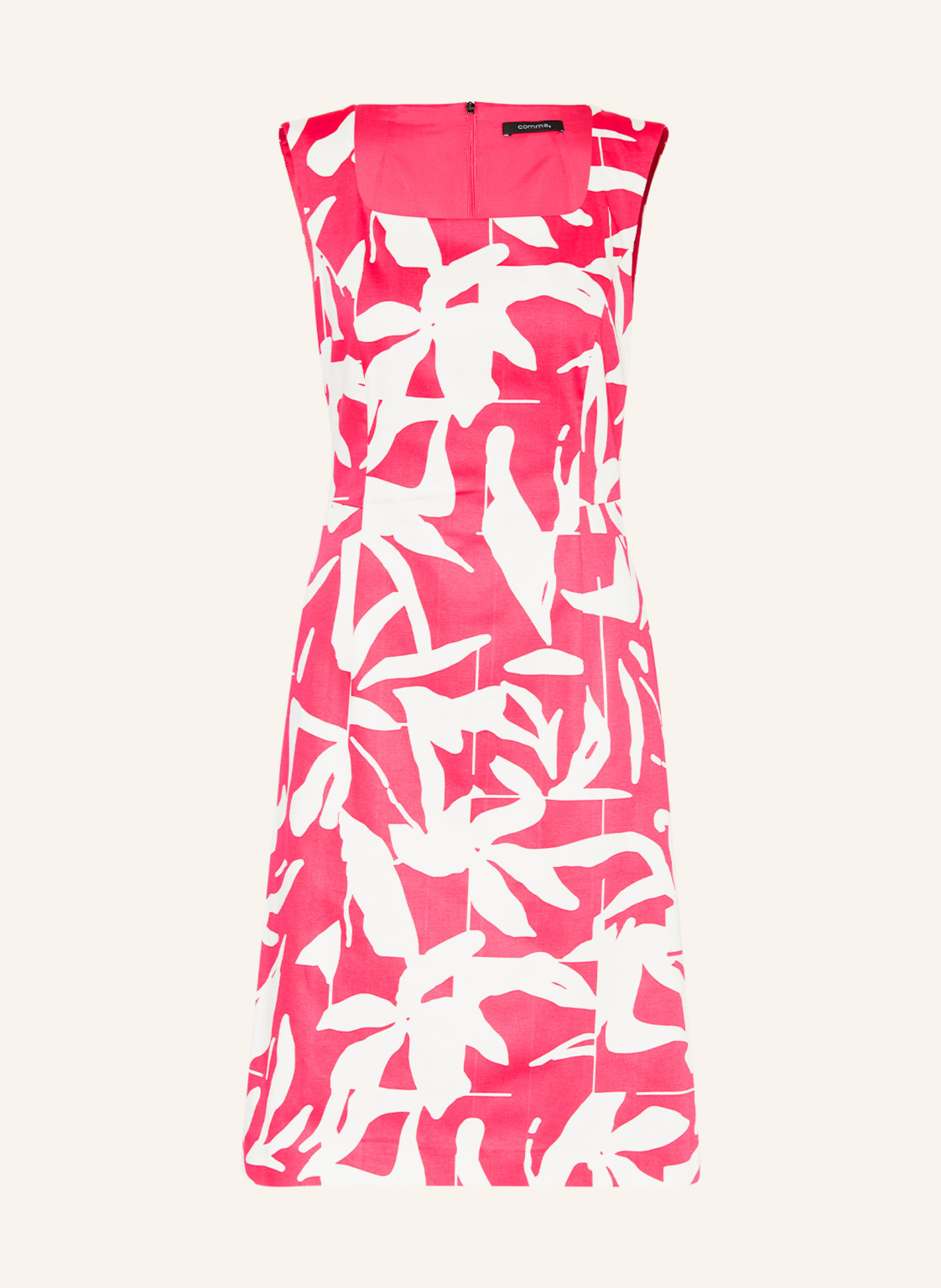 comma Sheath dress, Color: PINK/ WHITE (Image 1)