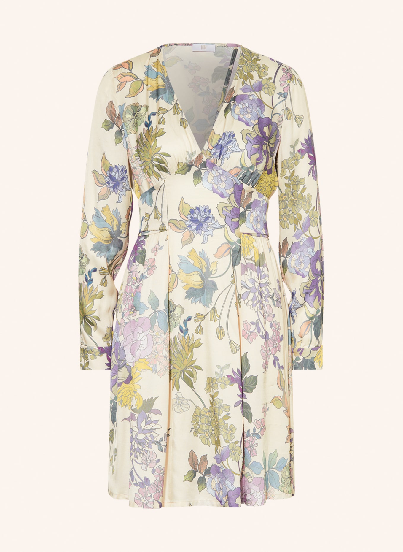 RIANI Dress with cut-out, Color: CREAM/ PURPLE/ GREEN (Image 1)