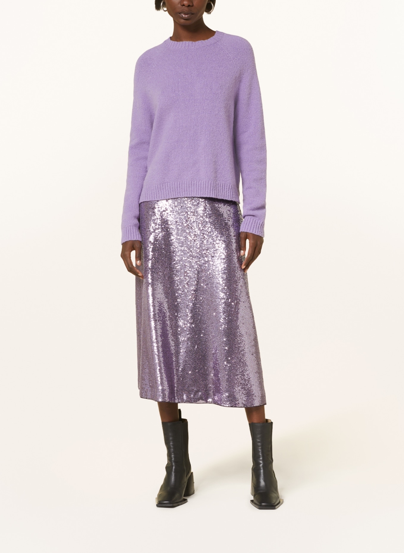 RIANI Skirt with sequins, Color: PURPLE (Image 2)