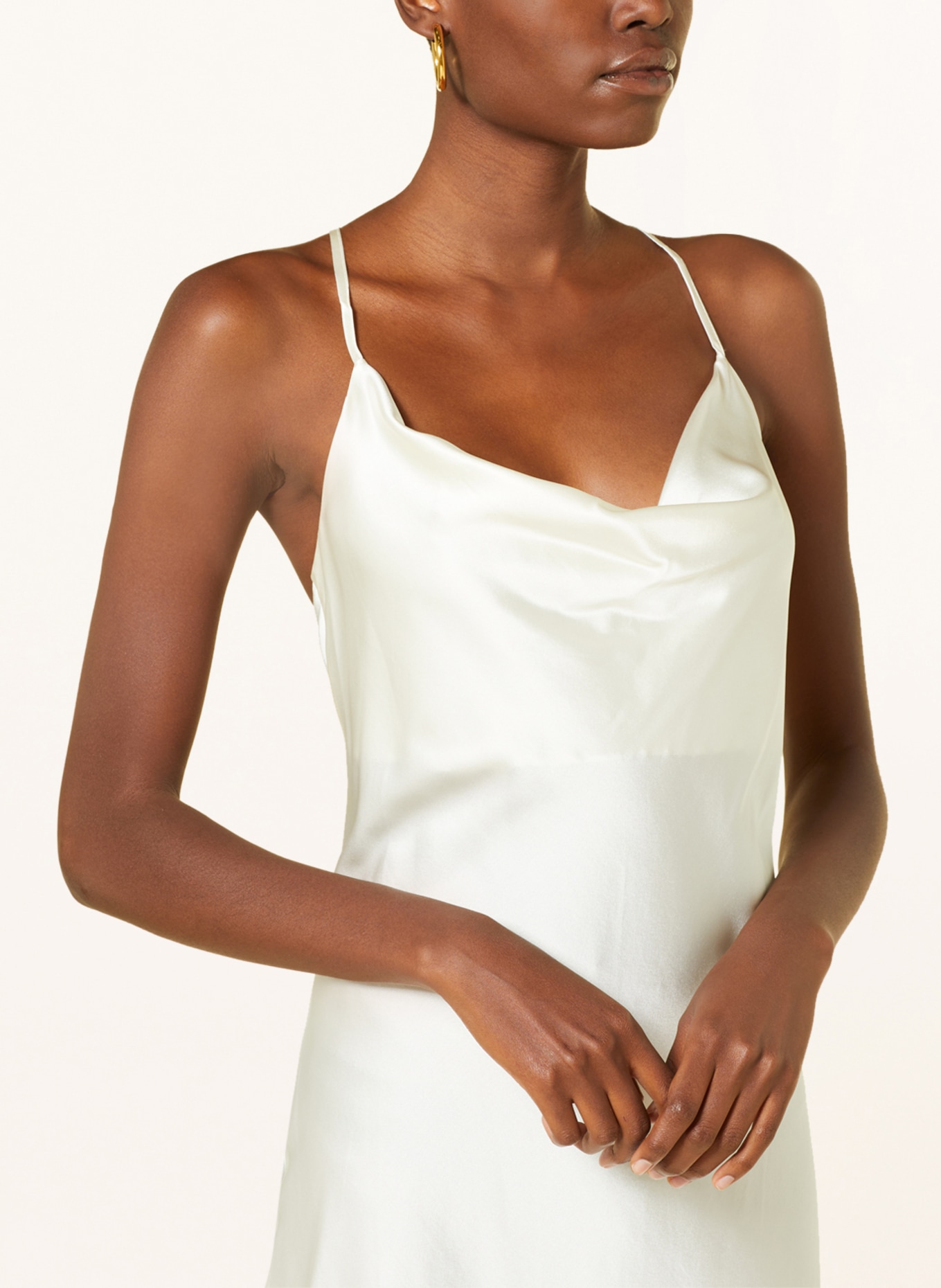 rosemunde Silk dress, Color: WHITE (Image 4)