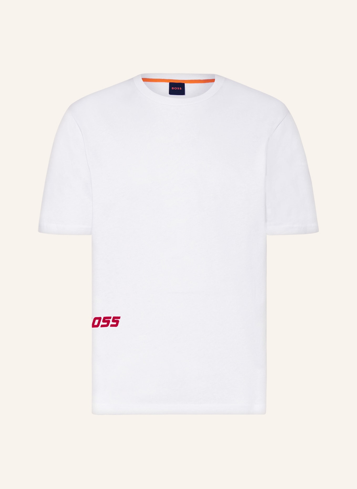 BOSS T-shirt TEE SEVEN FLASH, Color: WHITE/ RED/ BLACK (Image 1)