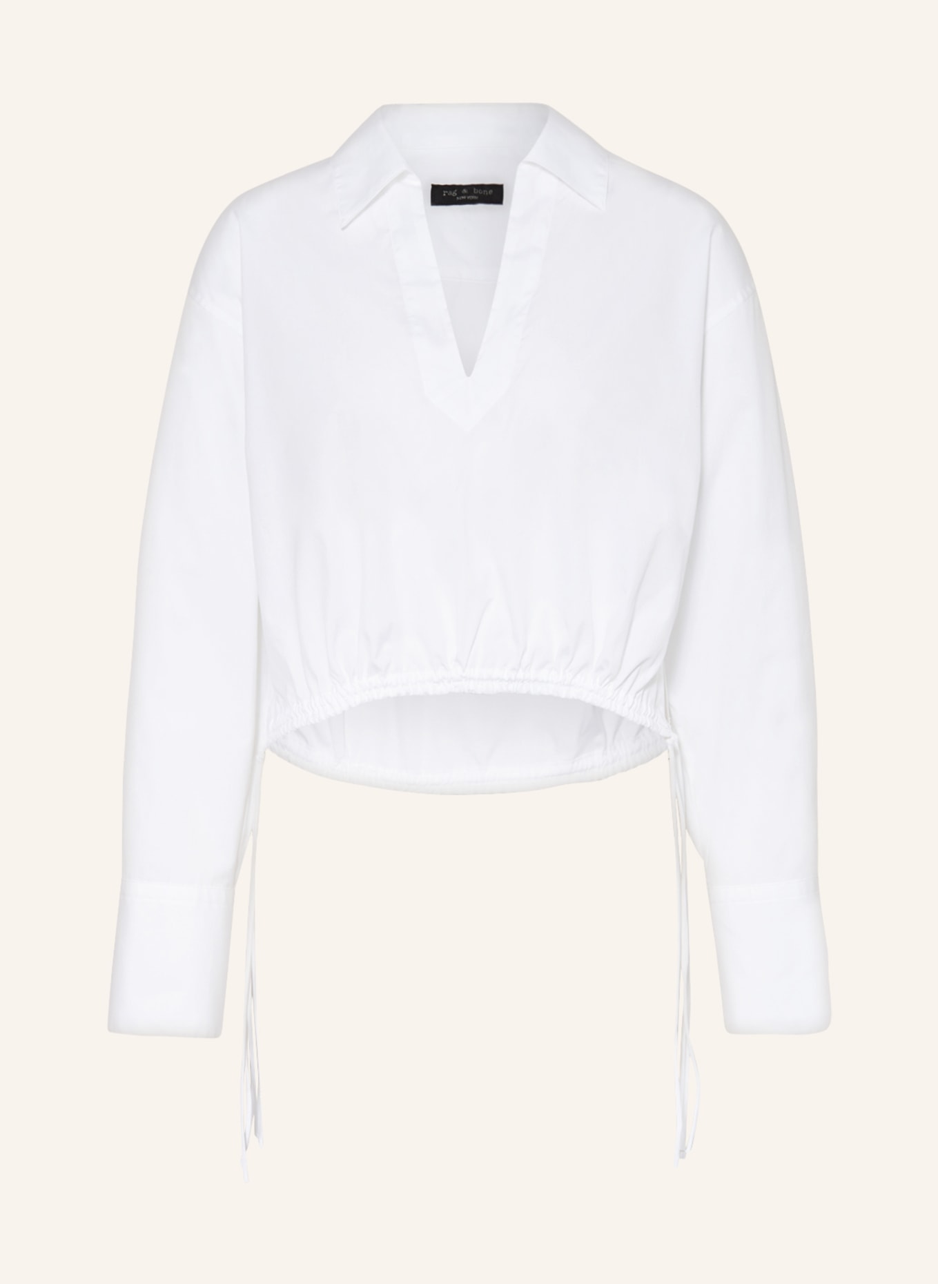 rag & bone Cropped shirt blouse FIONA, Color: WHITE (Image 1)