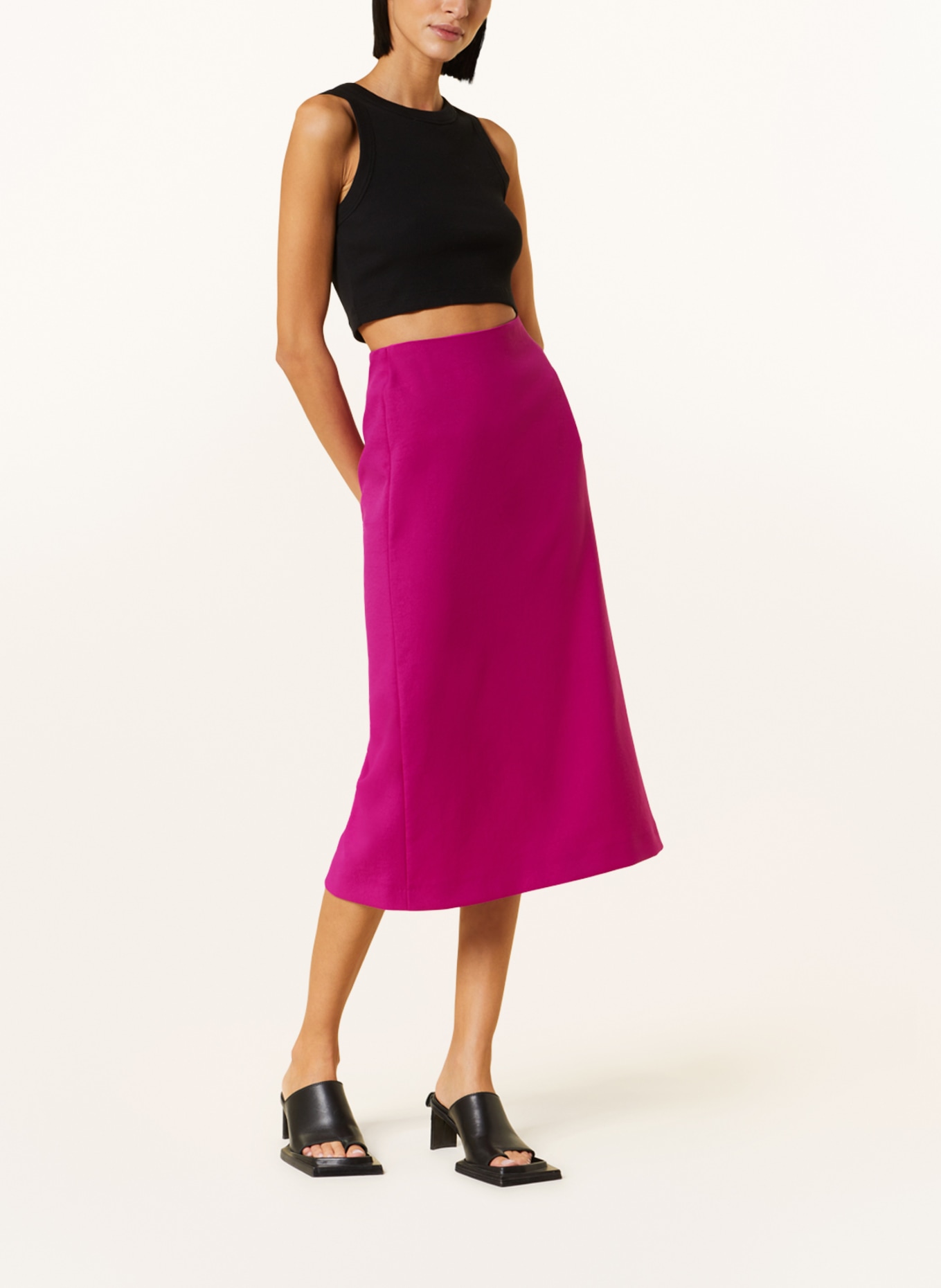 DRYKORN Skirt ASSER, Color: FUCHSIA (Image 2)