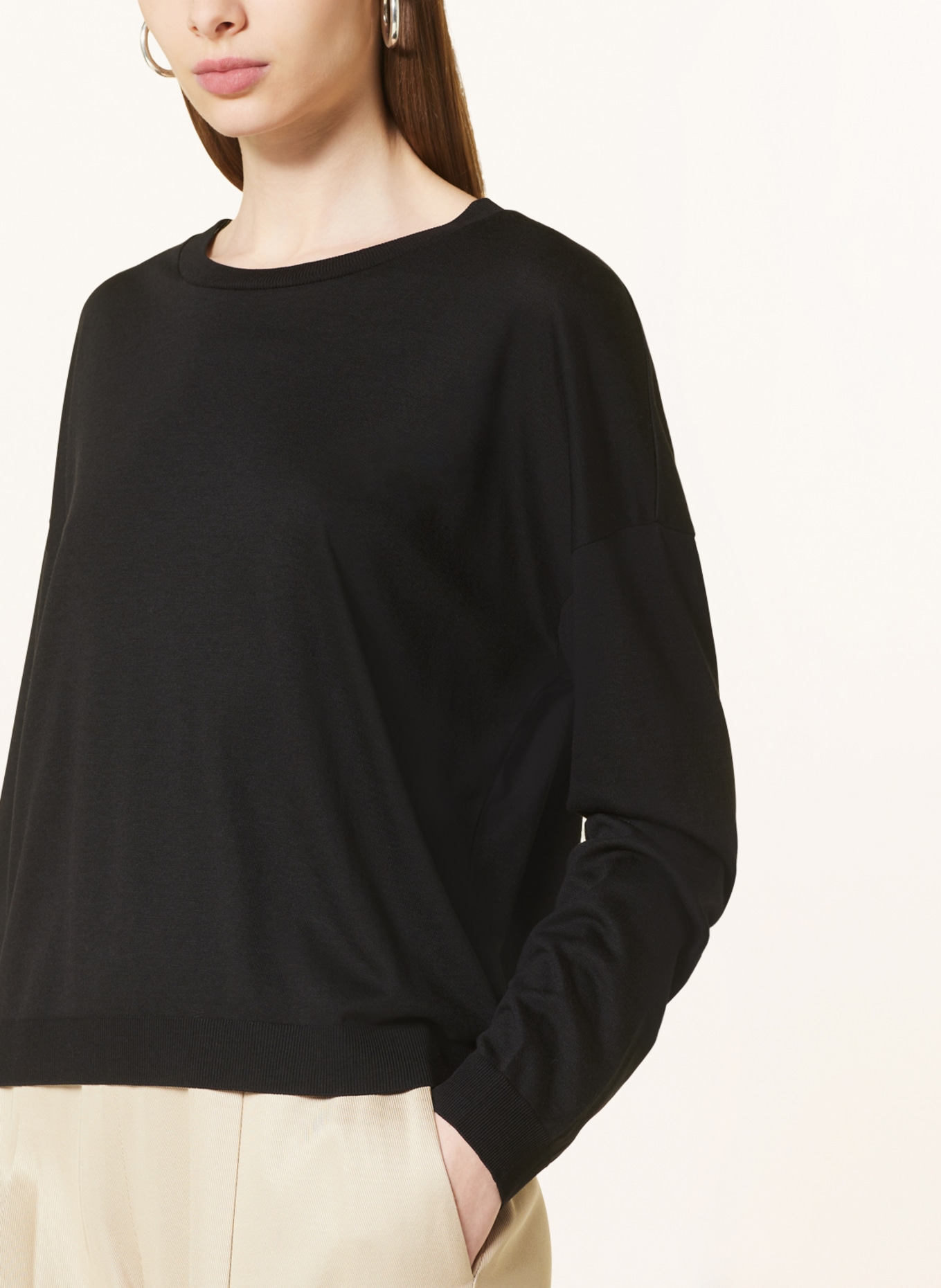 DRYKORN Long sleeve shirt CESIDIE, Color: BLACK (Image 4)