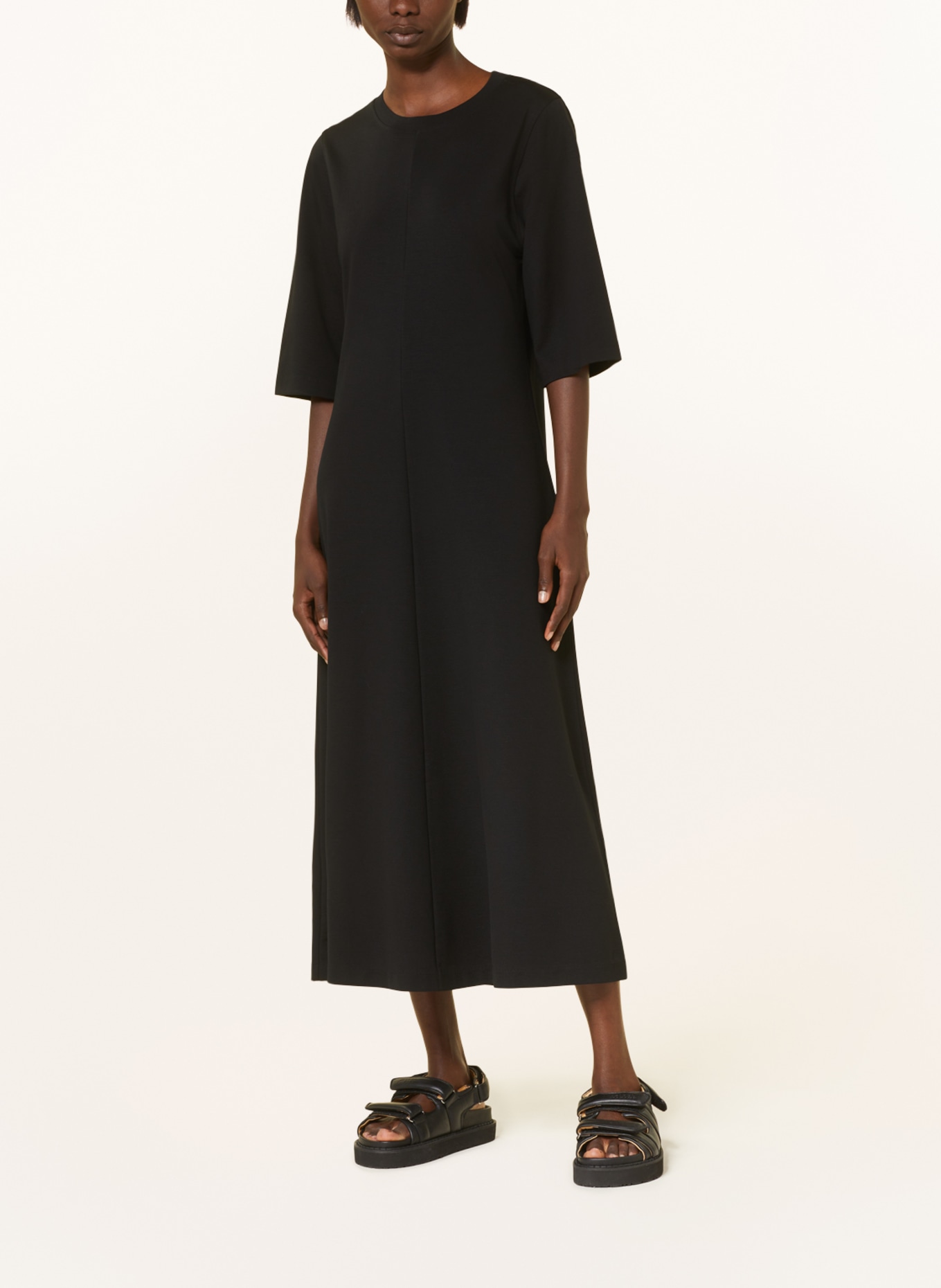 DRYKORN Jersey dress CALIS, Color: BLACK (Image 2)
