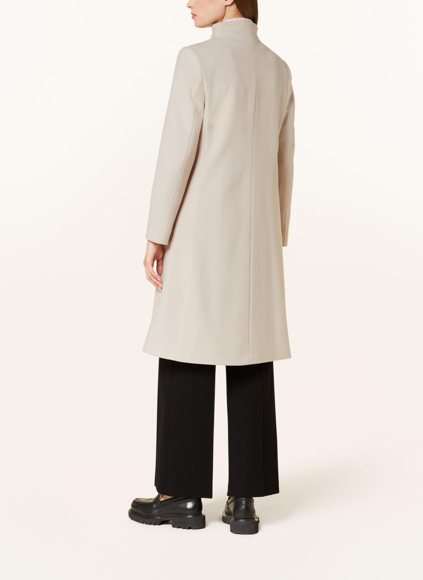 ICONS CINZIA ROCCA Wool coat, Color: ECRU (Image 3)