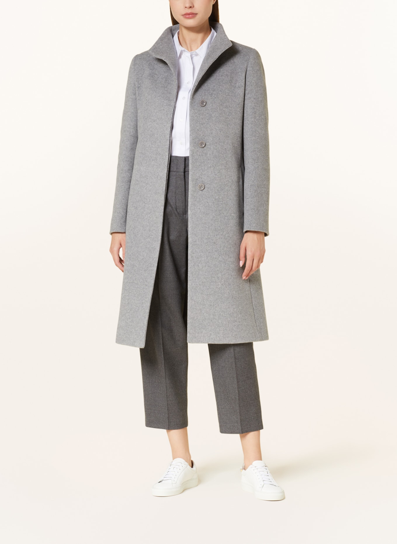 ICONS CINZIA ROCCA Wollmantel: GRAU