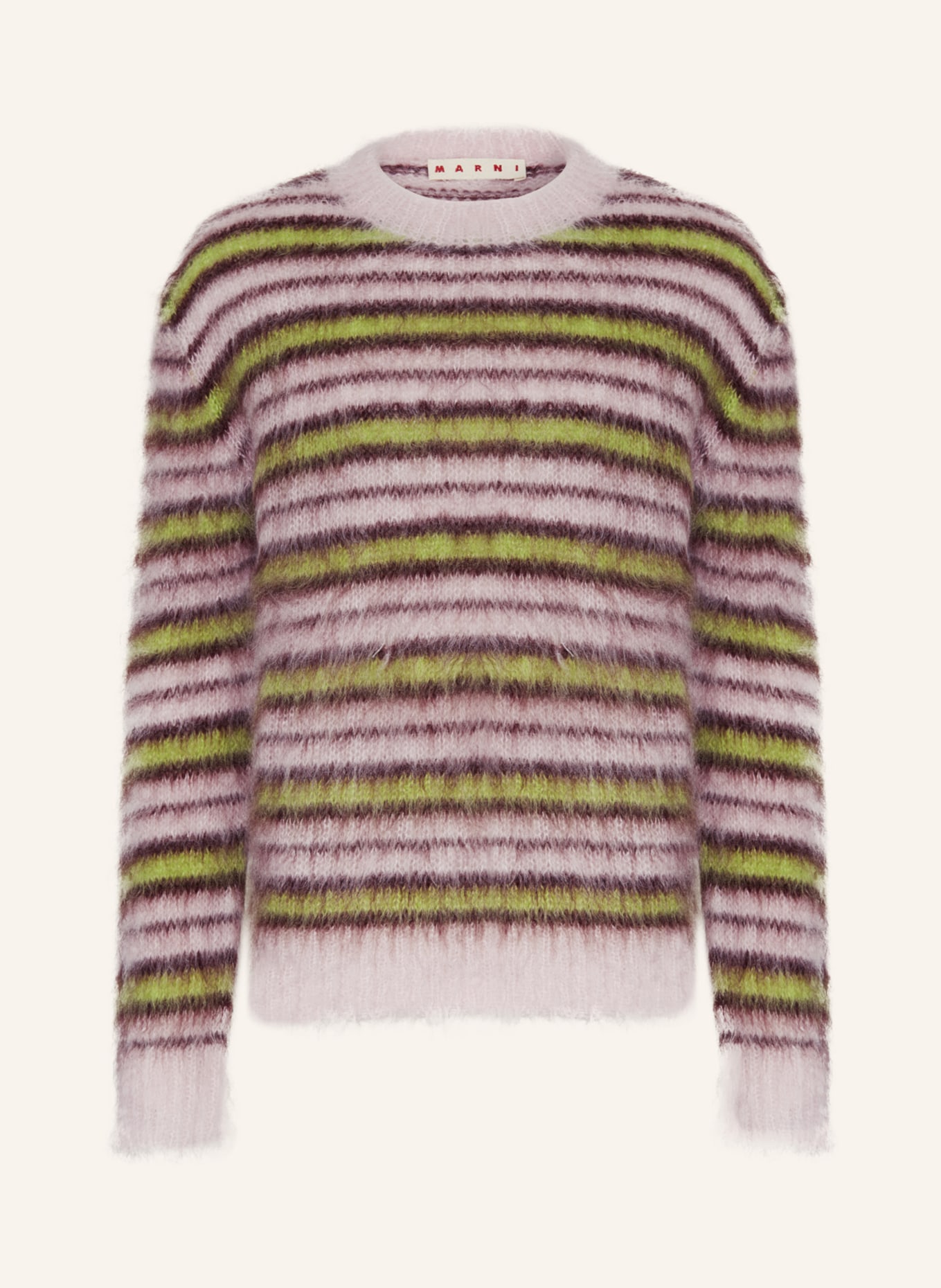 MARNI Sweater with mohair, Color: ROSE/ GREEN (Image 1)