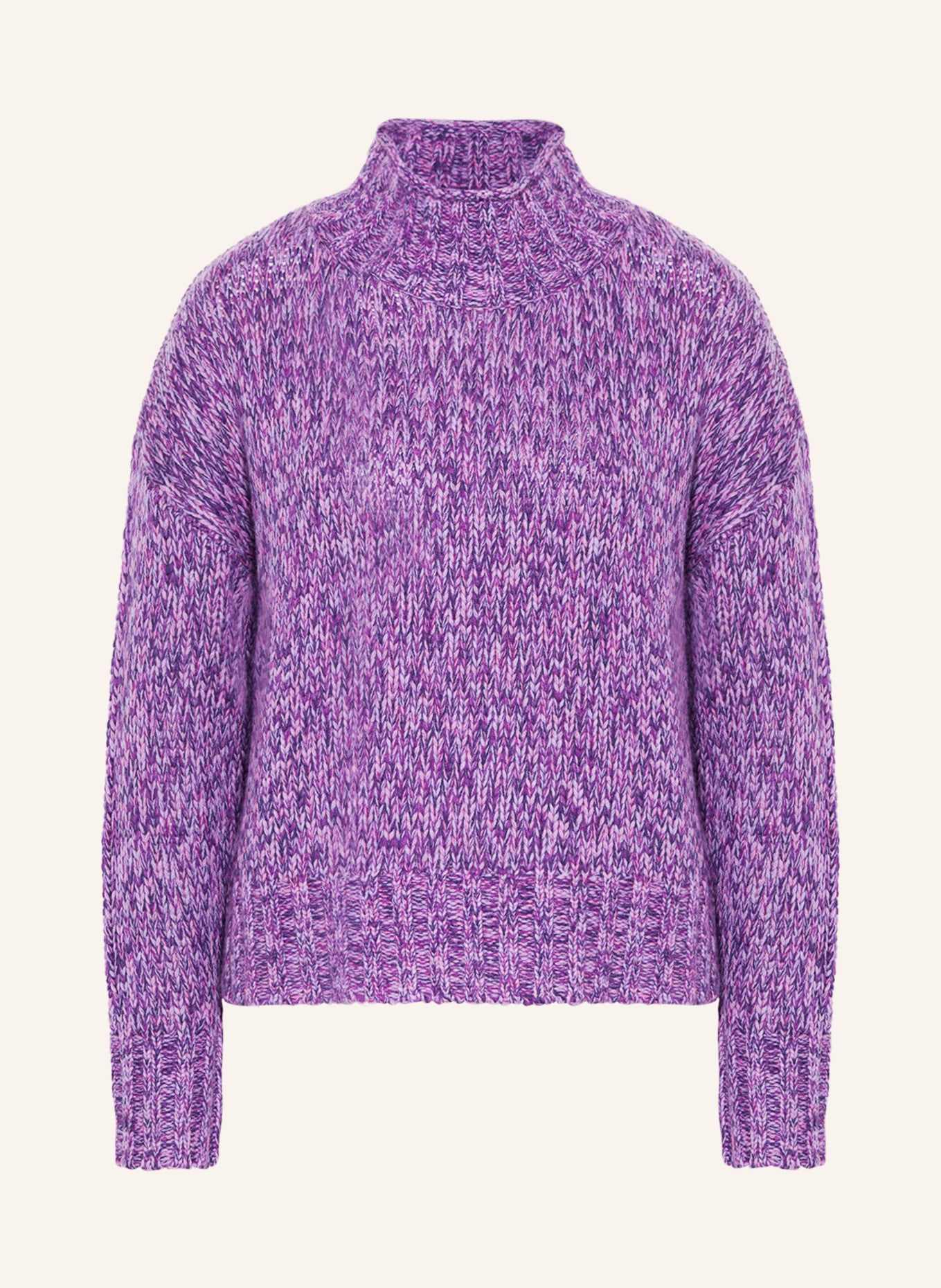 darling harbour Sweater with cashmere, Color: PURPLE/ LIGHT PURPLE/ DARK PURPLE (Image 1)
