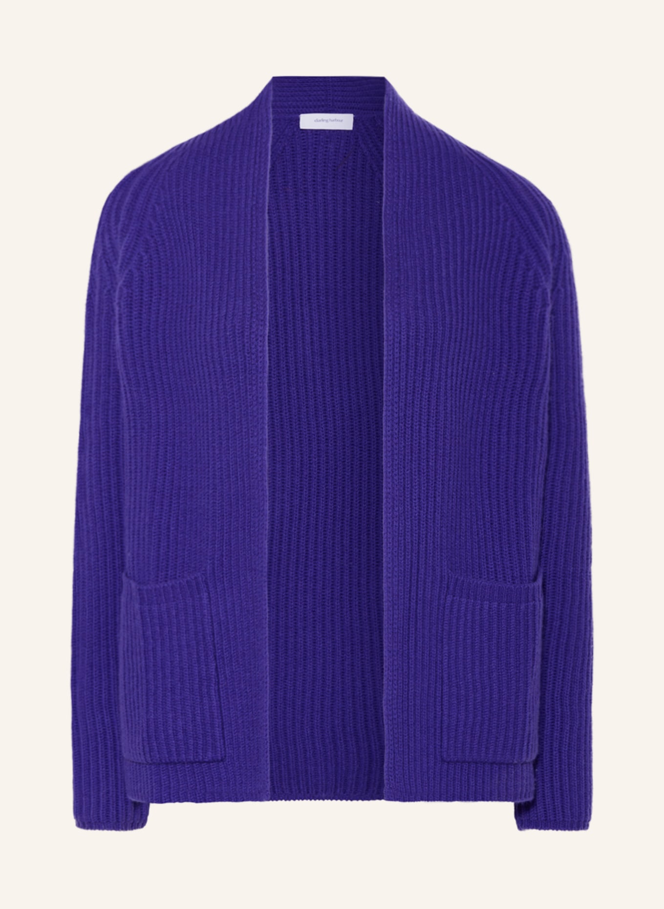 darling harbour Knit cardigan with cashmere, Color: PURPLE (Image 1)