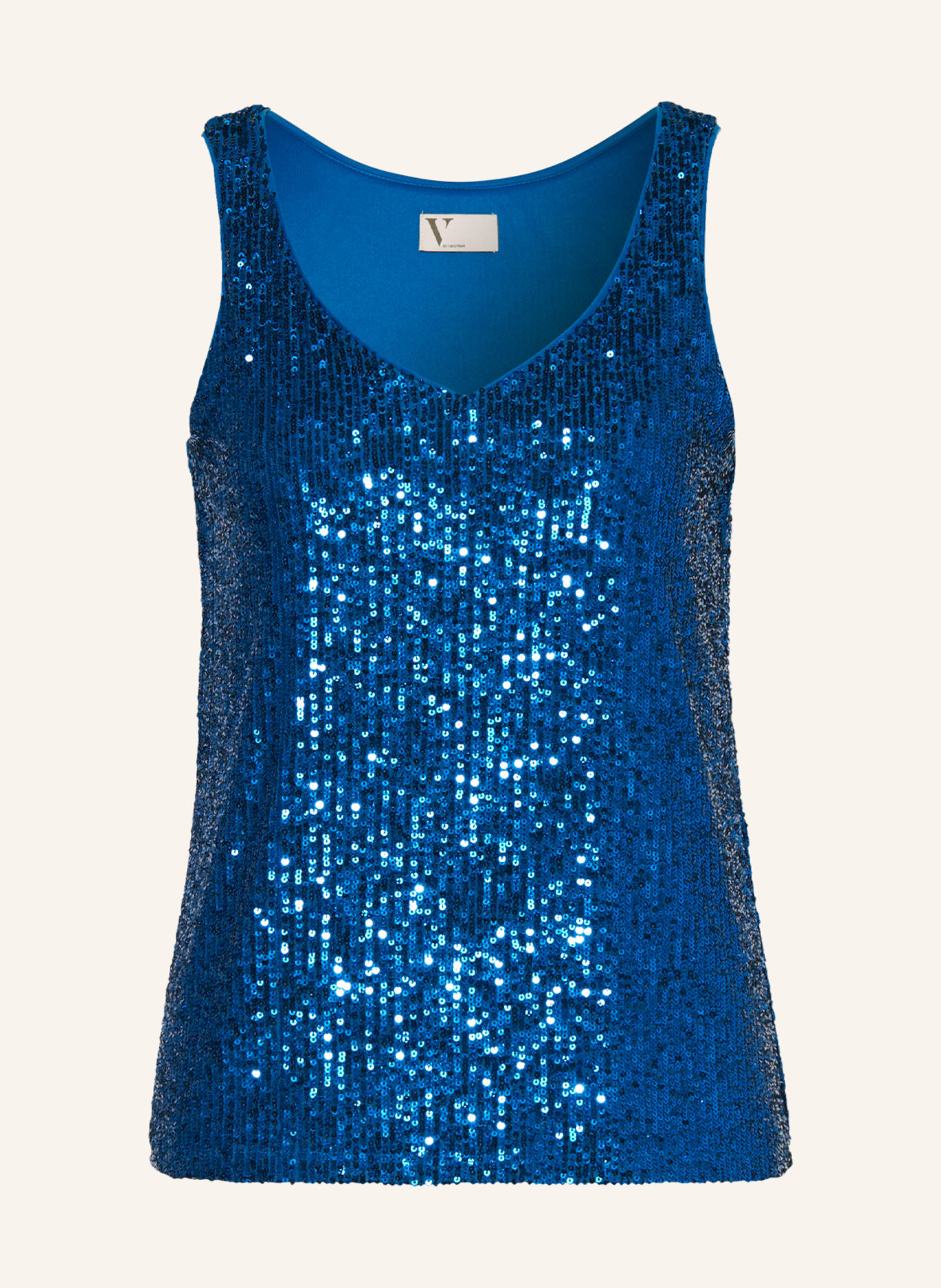 V by Vera Mont Top with sequins, Color: BLUE (Image 1)