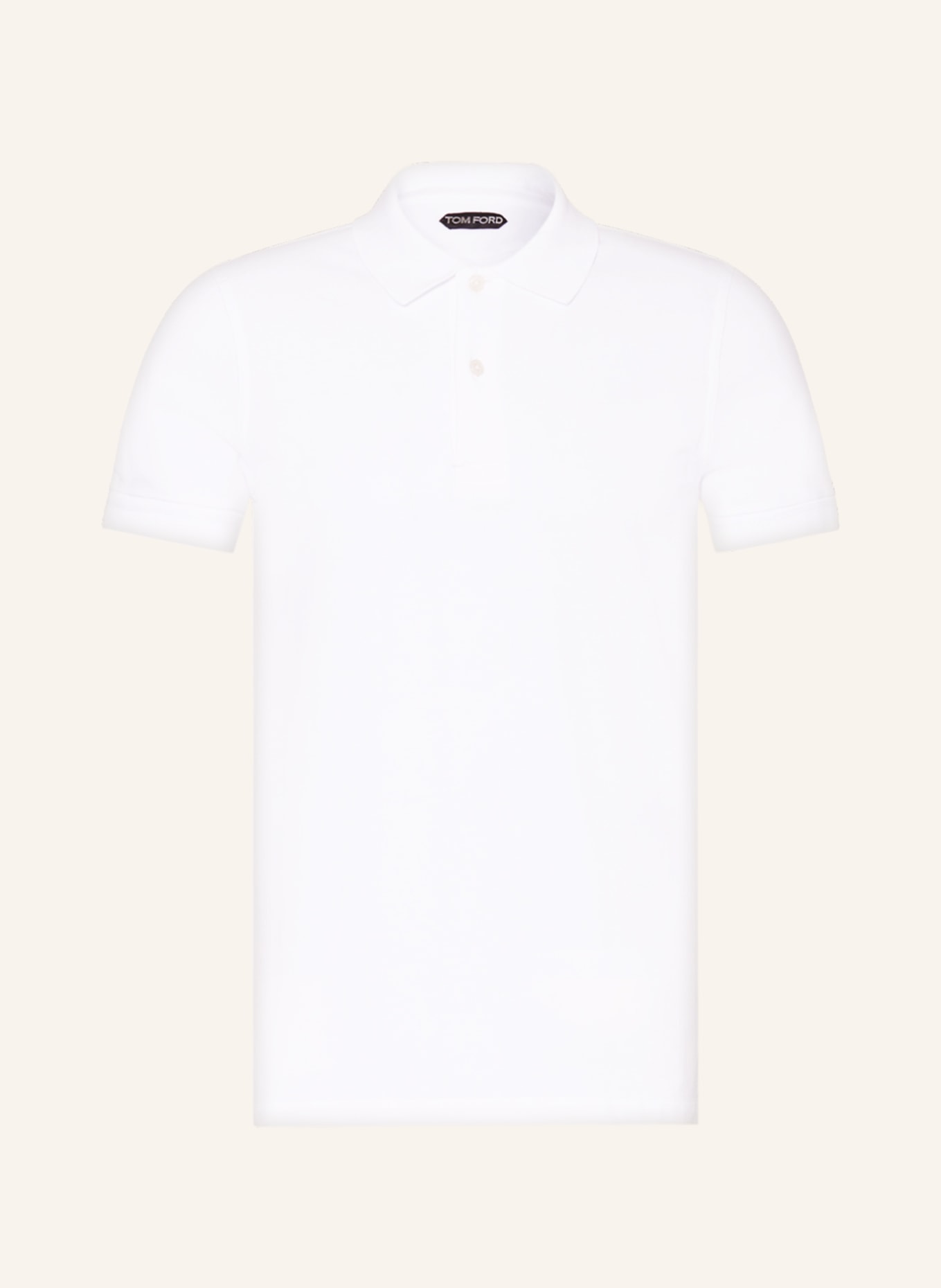 TOM FORD Piqué polo shirt, Color: WHITE (Image 1)