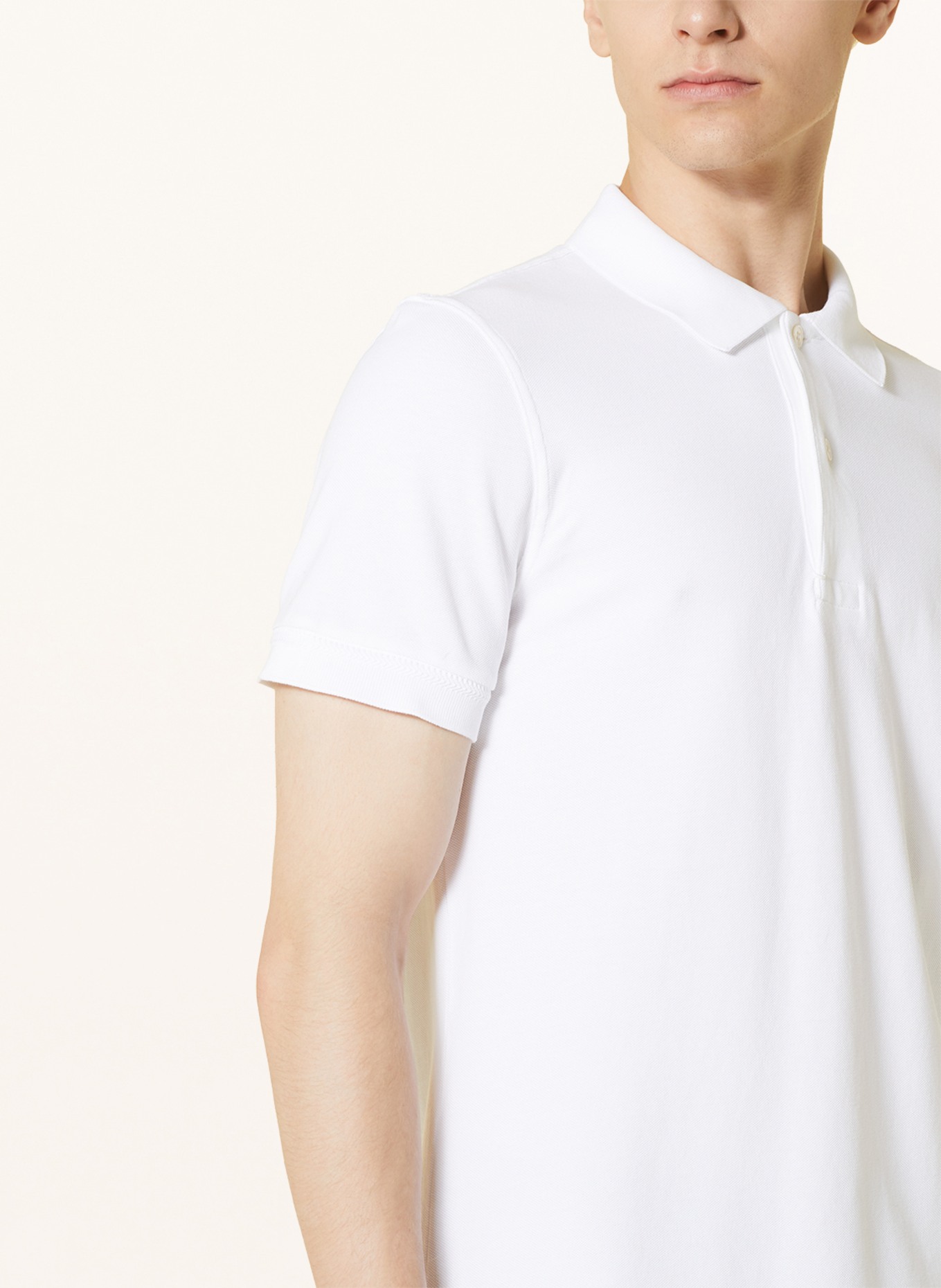 TOM FORD Piqué-Poloshirt, Farbe: WEISS (Bild 4)