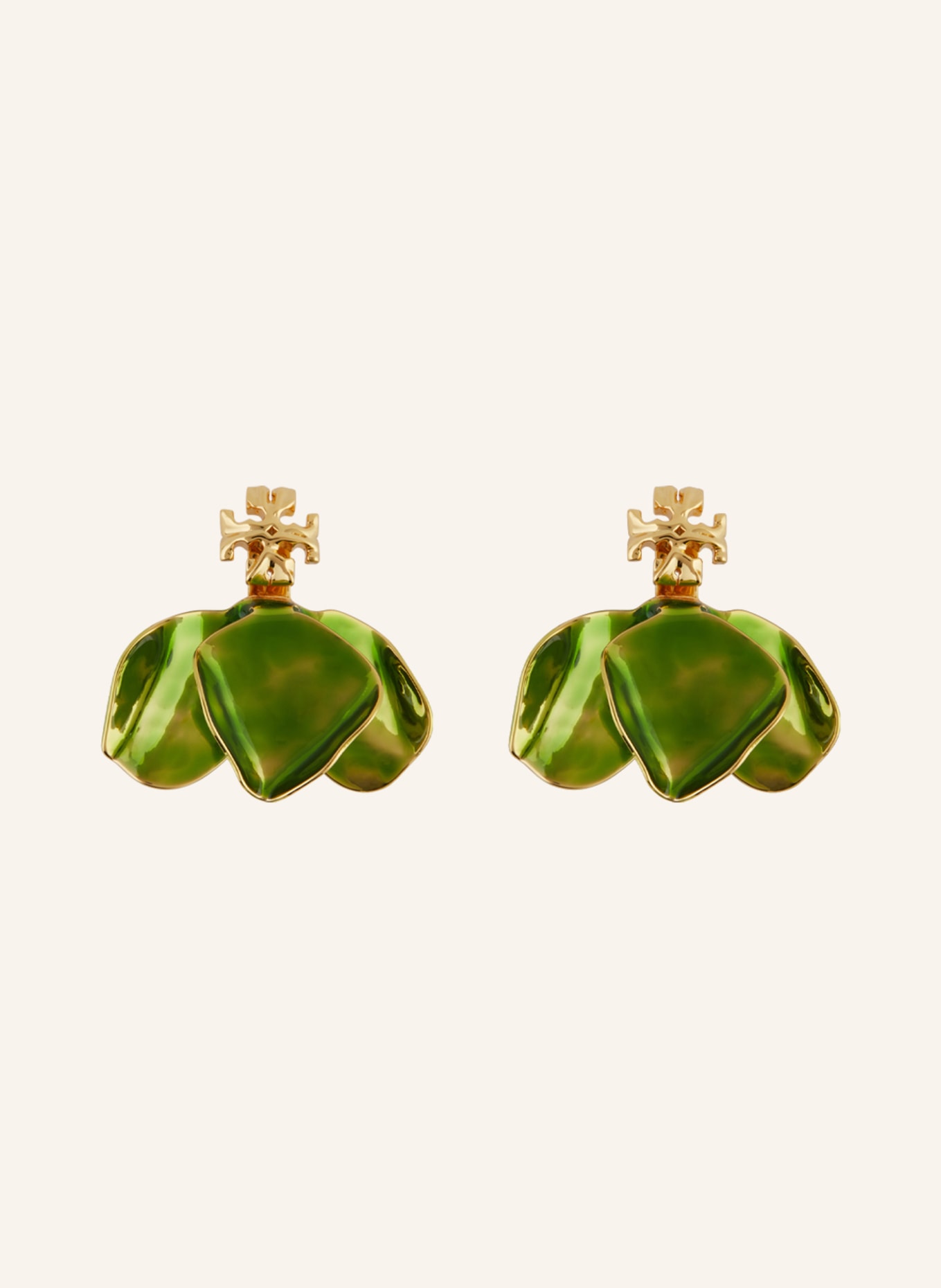TORY BURCH Earrings ROXANNE, Color: GOLD/ GREEN (Image 1)
