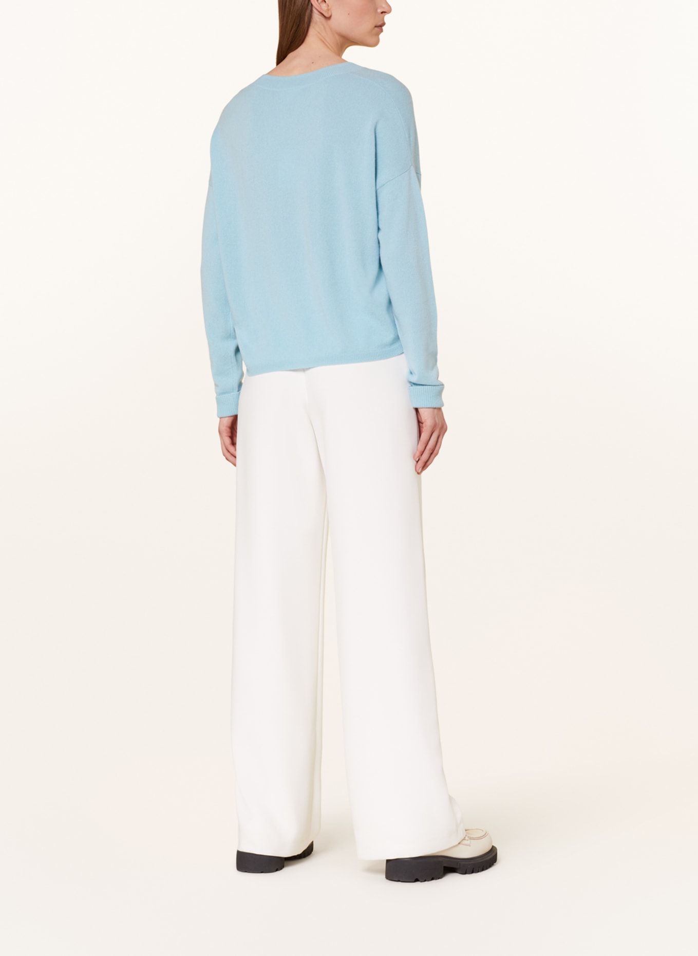darling harbour Oversized sweater made of cashmere, Color: LIGHT BLUE (Image 3)