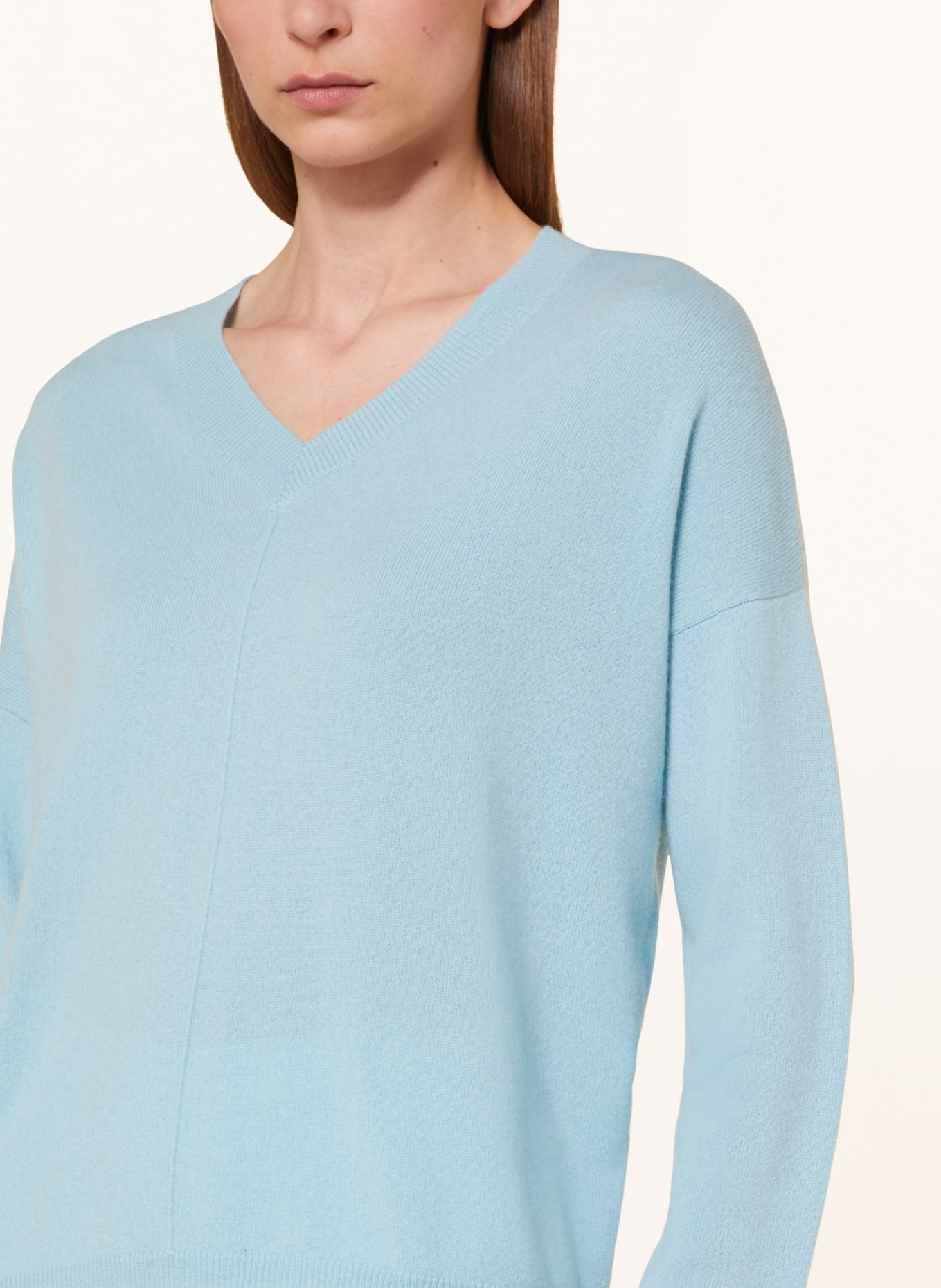 darling harbour Oversized sweater made of cashmere, Color: LIGHT BLUE (Image 4)