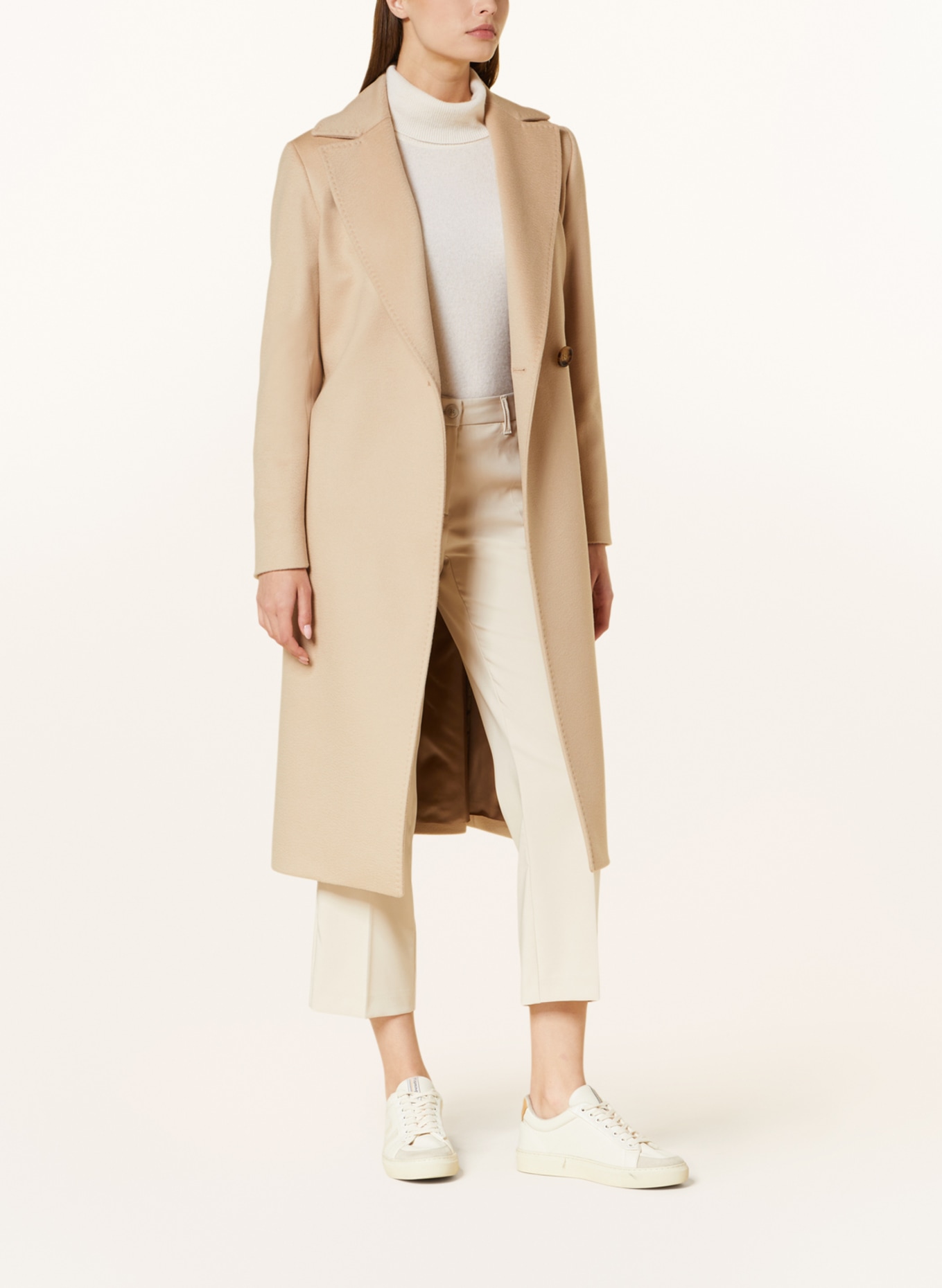 CINZIA ROCCA Wool coat, Color: CAMEL (Image 2)