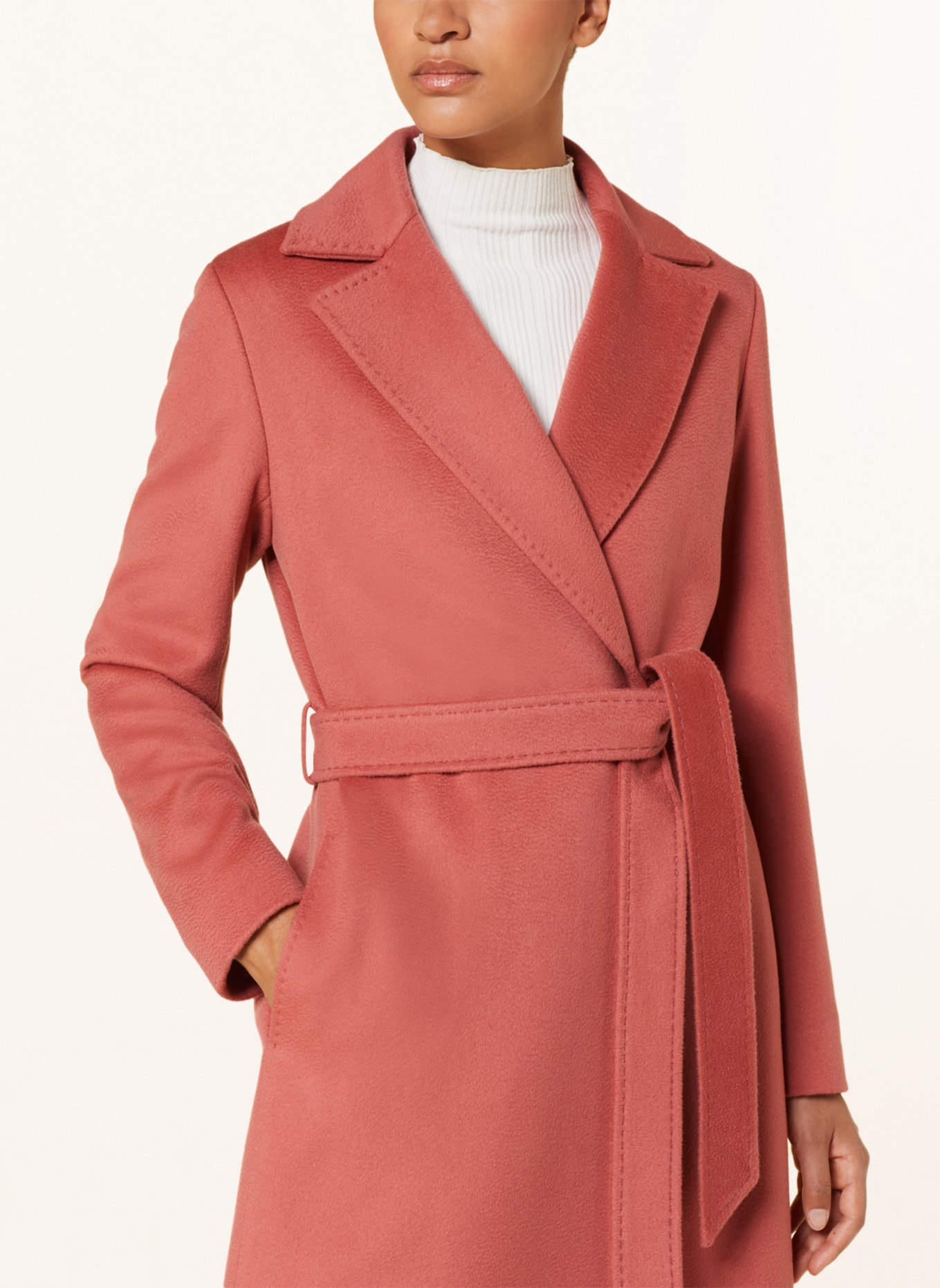 CINZIA ROCCA Wool coat, Color: SALMON (Image 4)