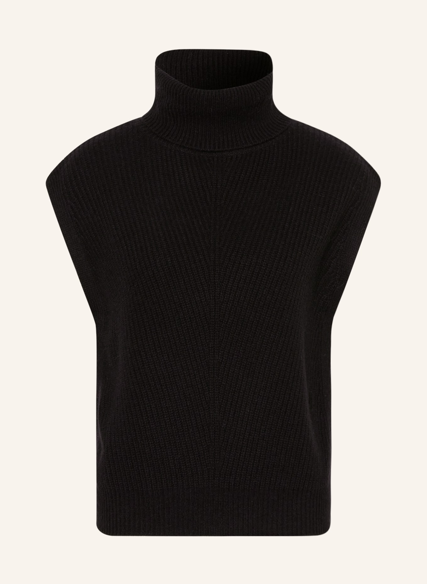darling harbour Sweater vest with cashmere, Color: BLACK (Image 1)