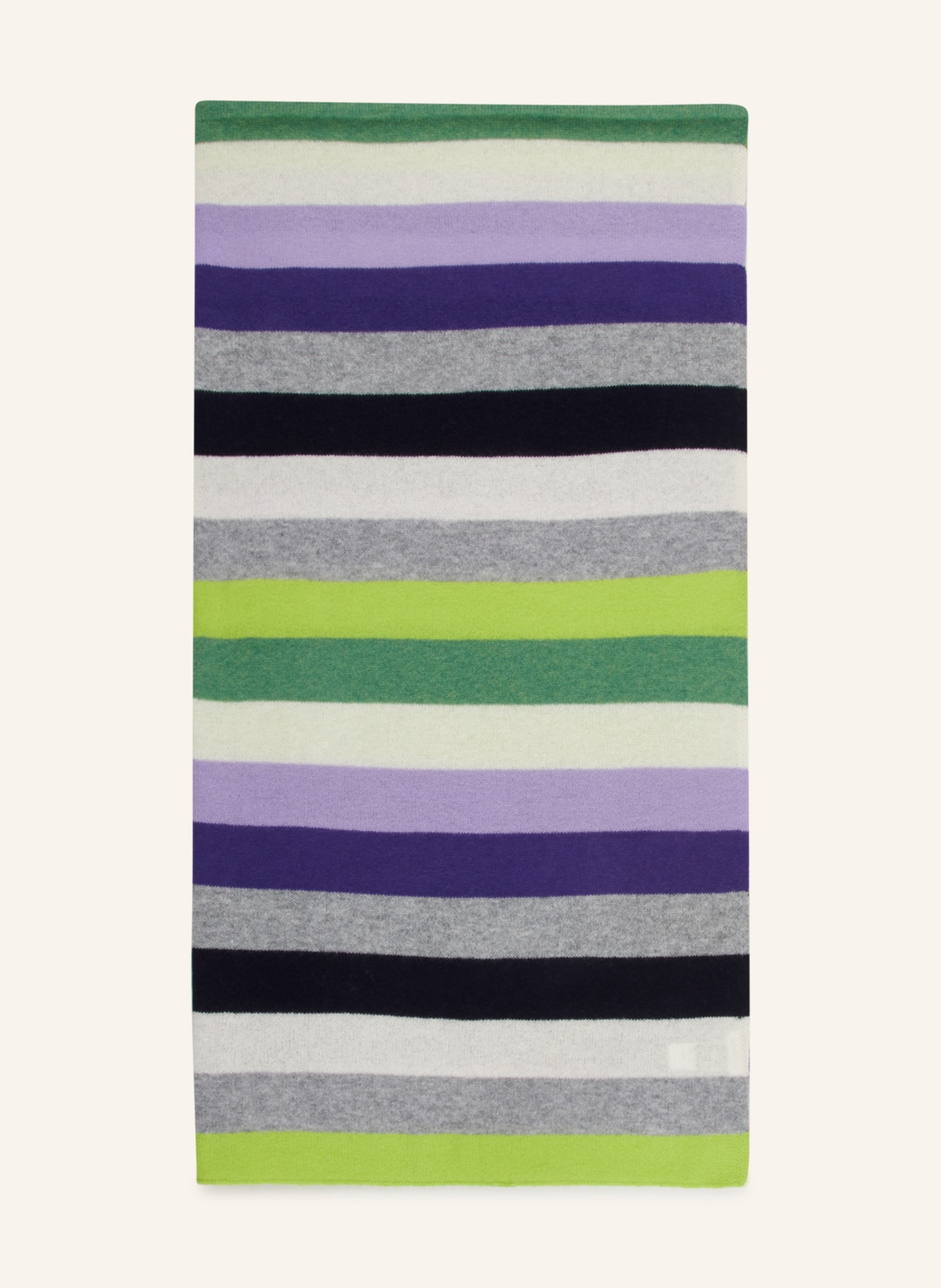 darling harbour Cashmere scarf, Color: LIGHT GREEN/ PURPLE/ GRAY (Image 1)