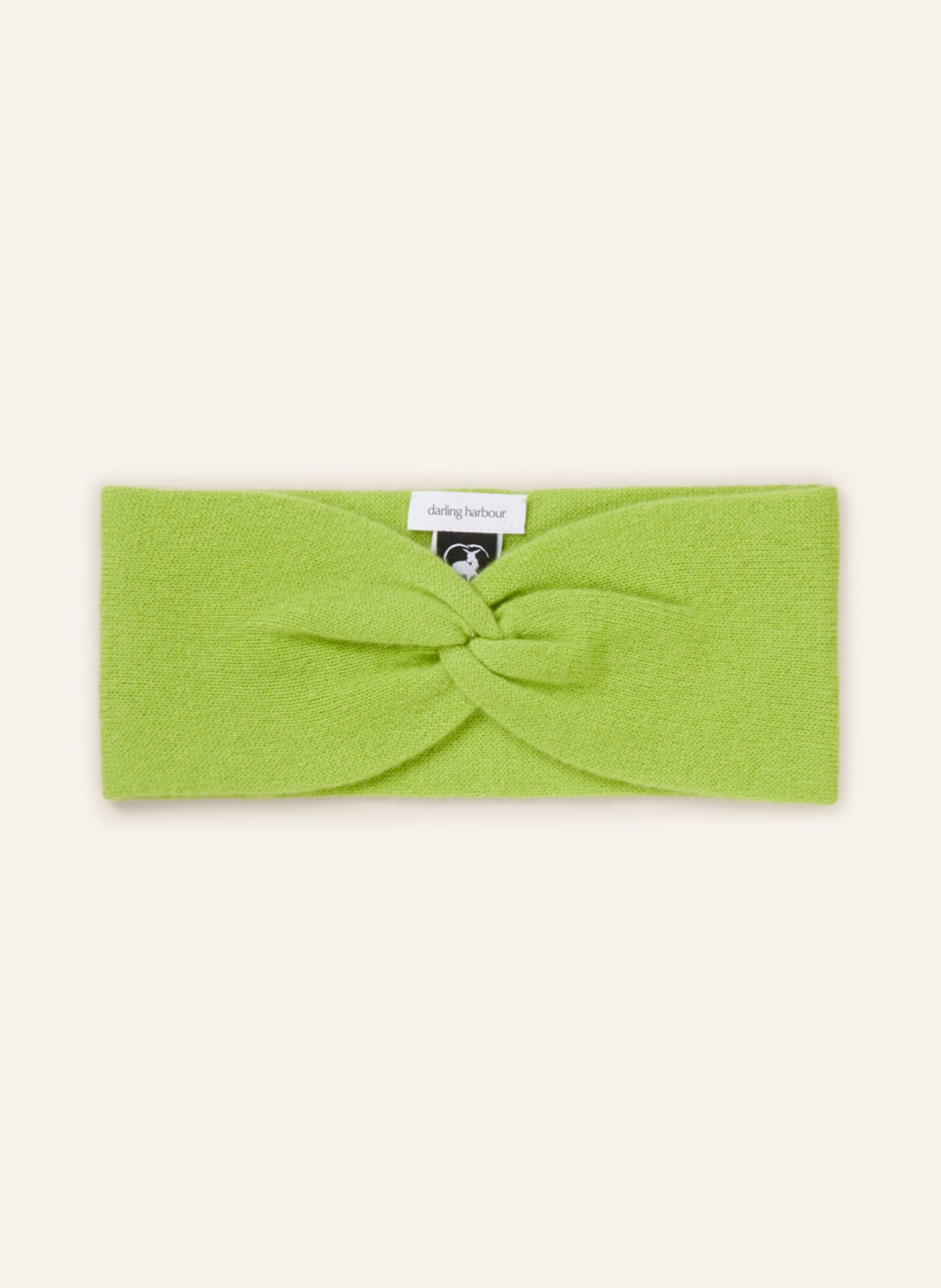 darling harbour Headband in cashmere, Color: LIGHT GREEN (Image 1)