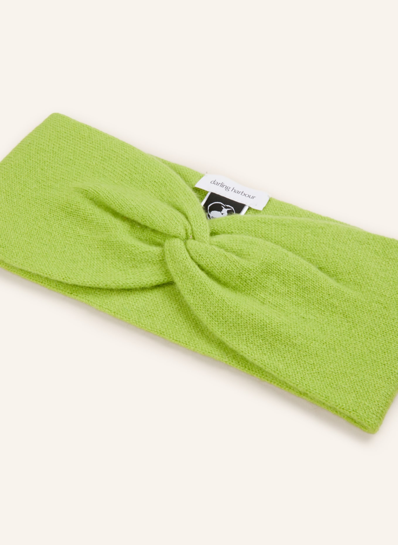 darling harbour Headband in cashmere, Color: LIGHT GREEN (Image 2)