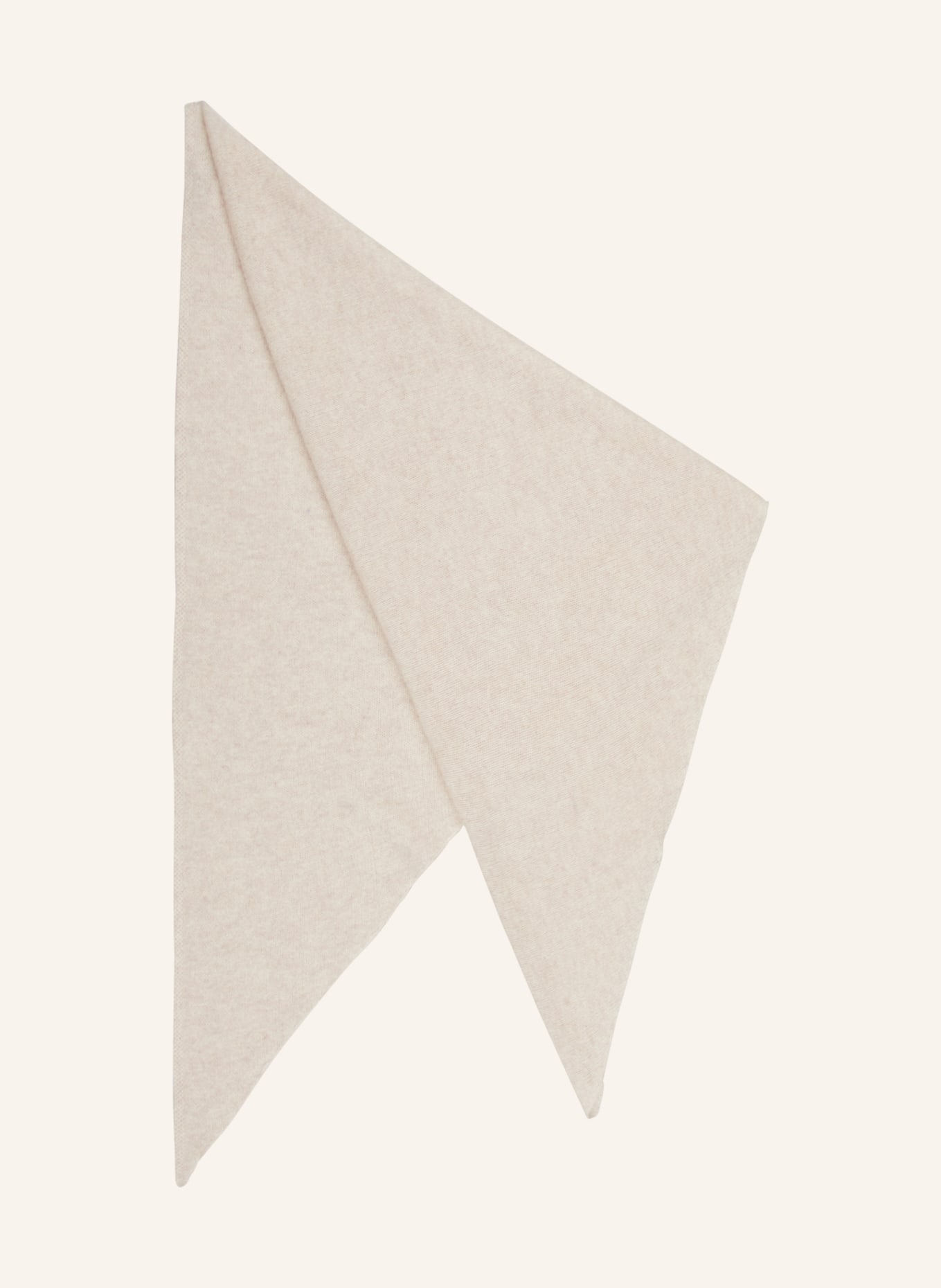 darling harbour Triangular scarf in cashmere, Color: CREAM (Image 1)