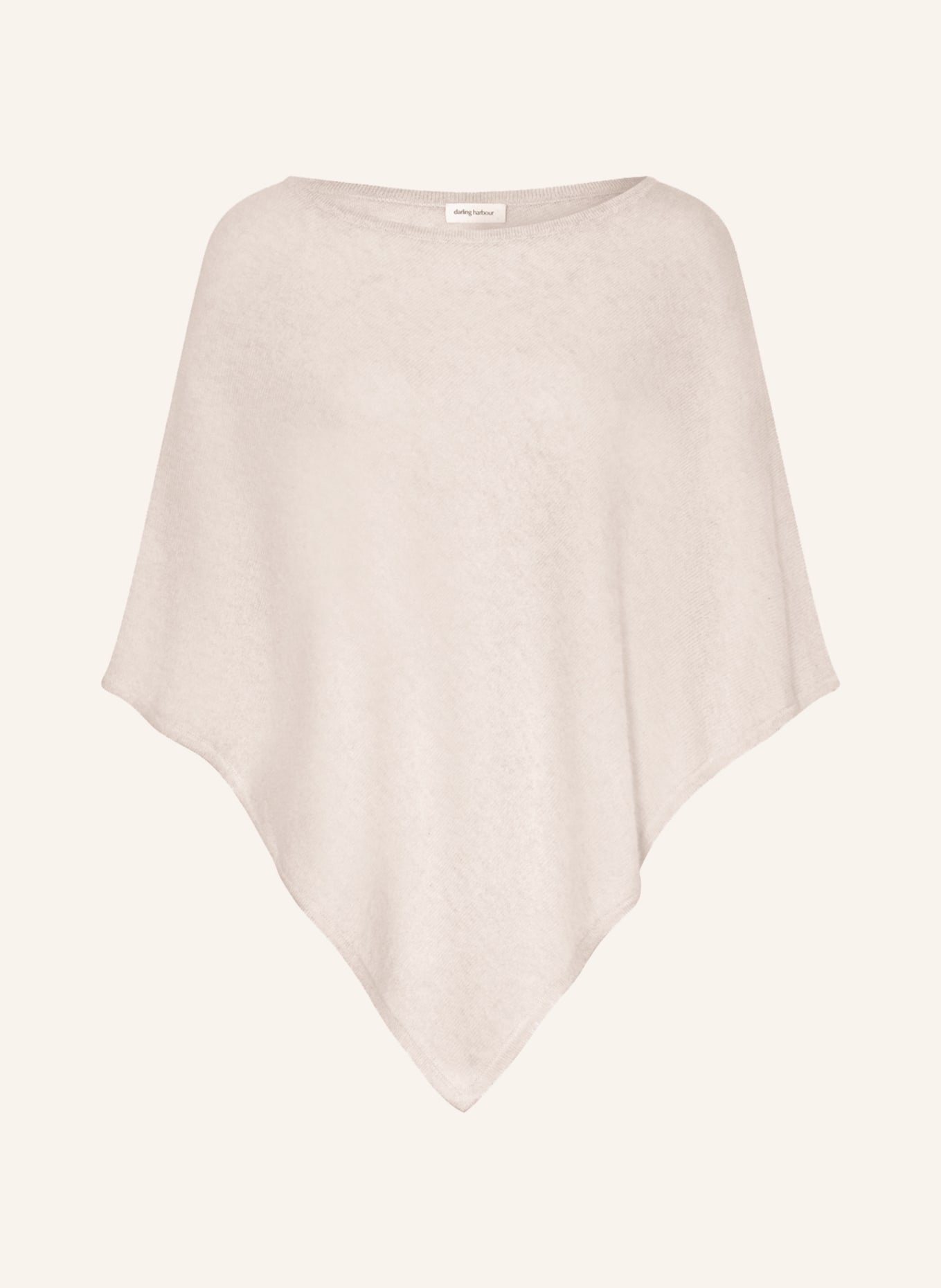 darling harbour Cashmere poncho, Color: CREAM (Image 1)
