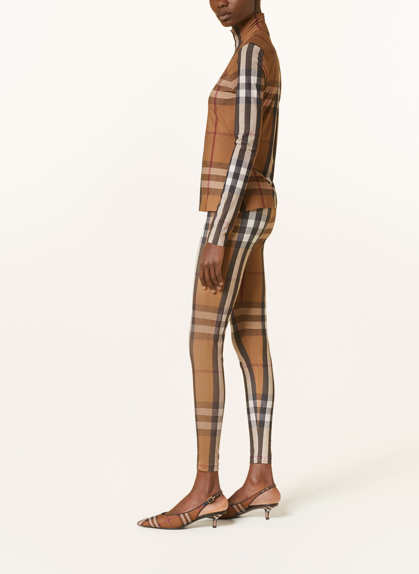 BURBERRY Leggings MADDEN, Farbe: BRAUN/ DUNKELBRAUN/ DUNKELROT (Bild 4)