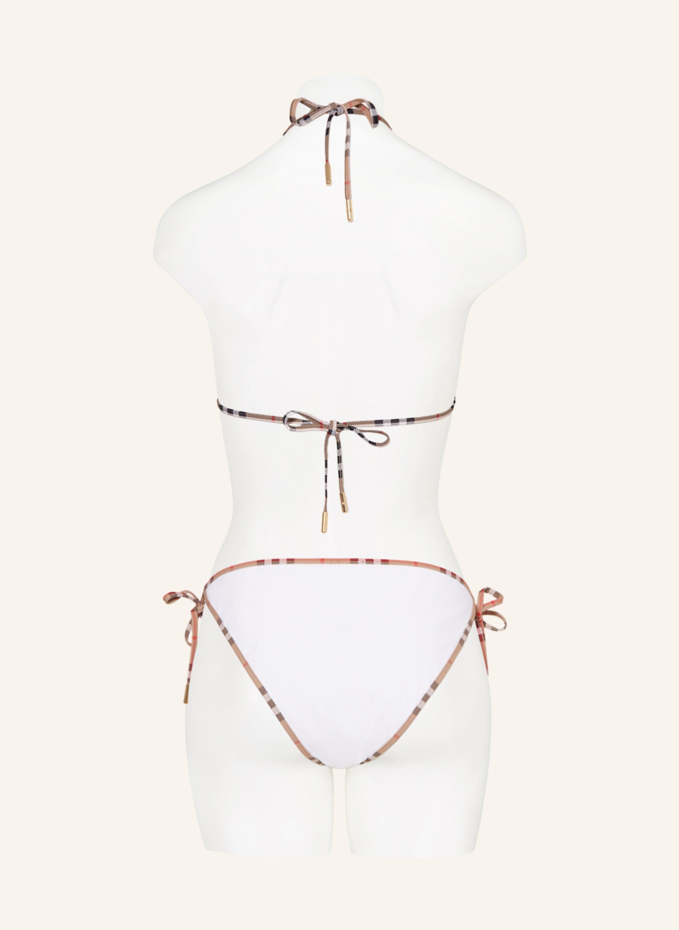 BURBERRY Triangle bikini, Color: WHITE (Image 3)