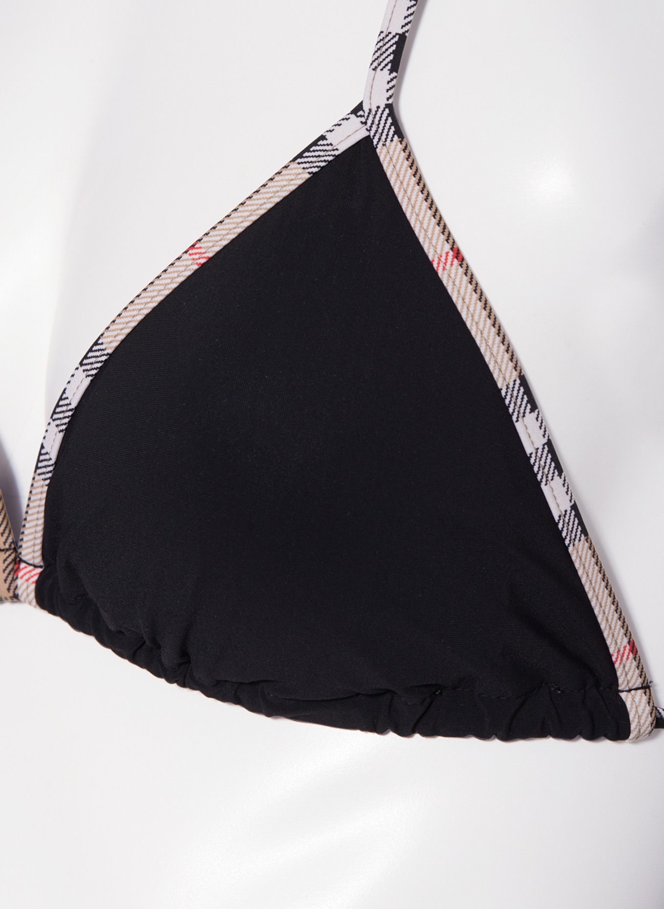 BURBERRY Triangle bikini, Color: BLACK/ BEIGE/ RED (Image 5)