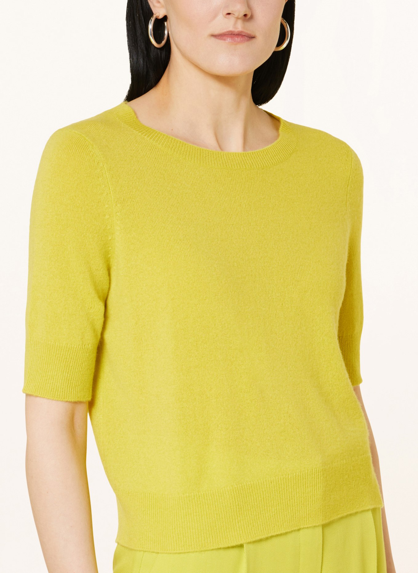 MRS & HUGS Knit shirt in cashmere, Color: YELLOW (Image 4)