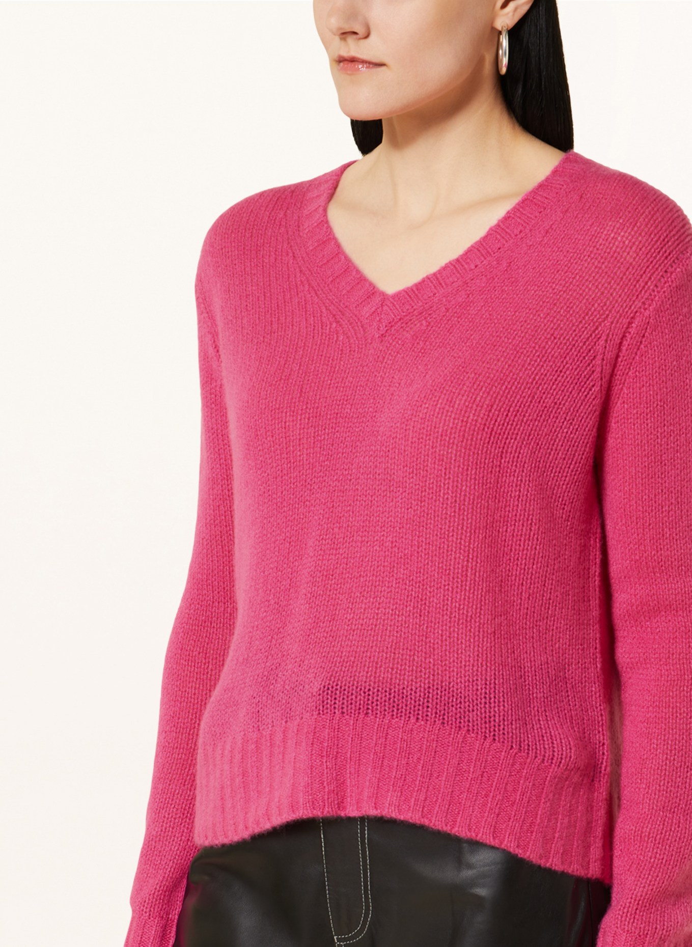 MRS & HUGS Kašmírový svetr, Barva: RŮŽOVÁ (Obrázek 4)