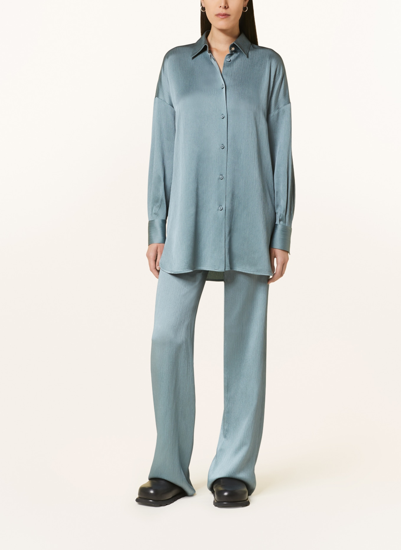 MaxMara STUDIO Oversized shirt blouse CURSORE, Color: 003 LIGHT BLUE (Image 2)