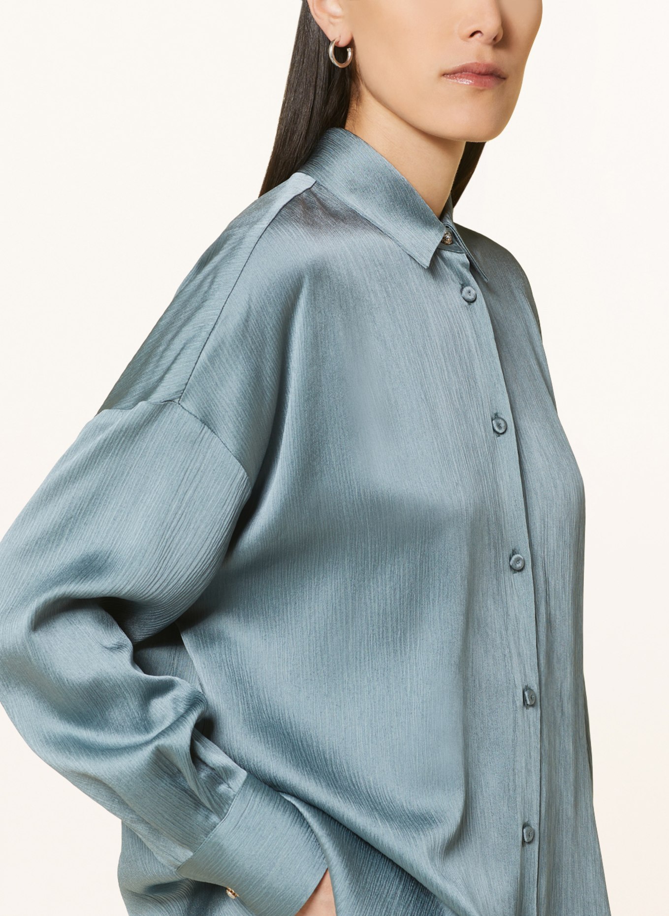 MaxMara STUDIO Oversized shirt blouse CURSORE, Color: 003 LIGHT BLUE (Image 4)