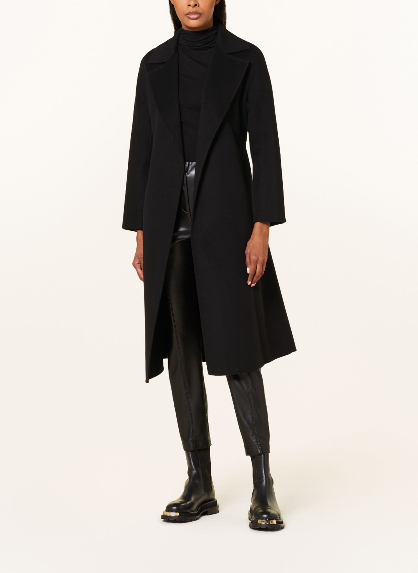 MaxMara STUDIO Wool coat CLES, Color: BLACK (Image 2)