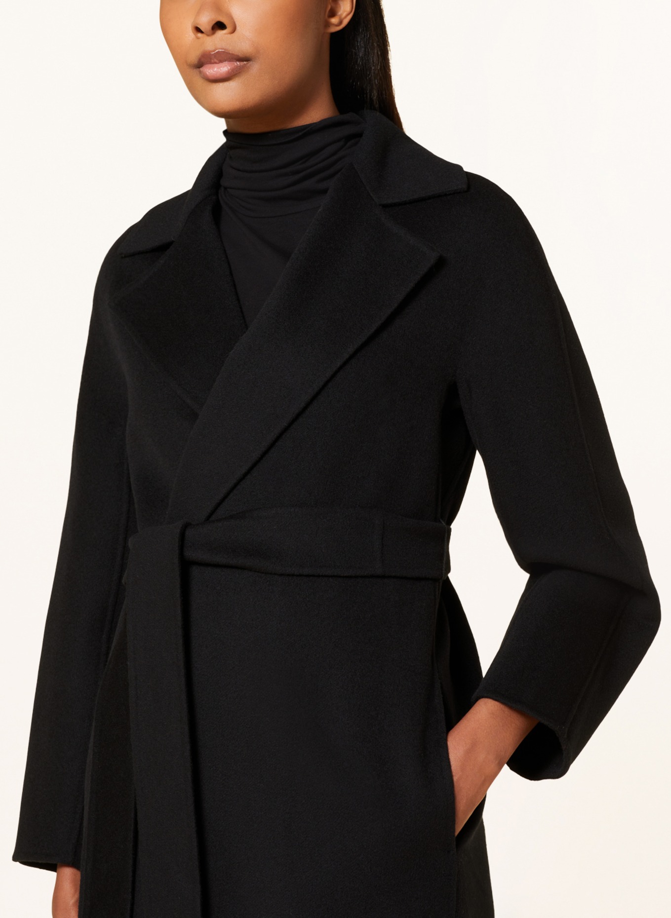 MaxMara STUDIO Wool coat CLES, Color: BLACK (Image 4)