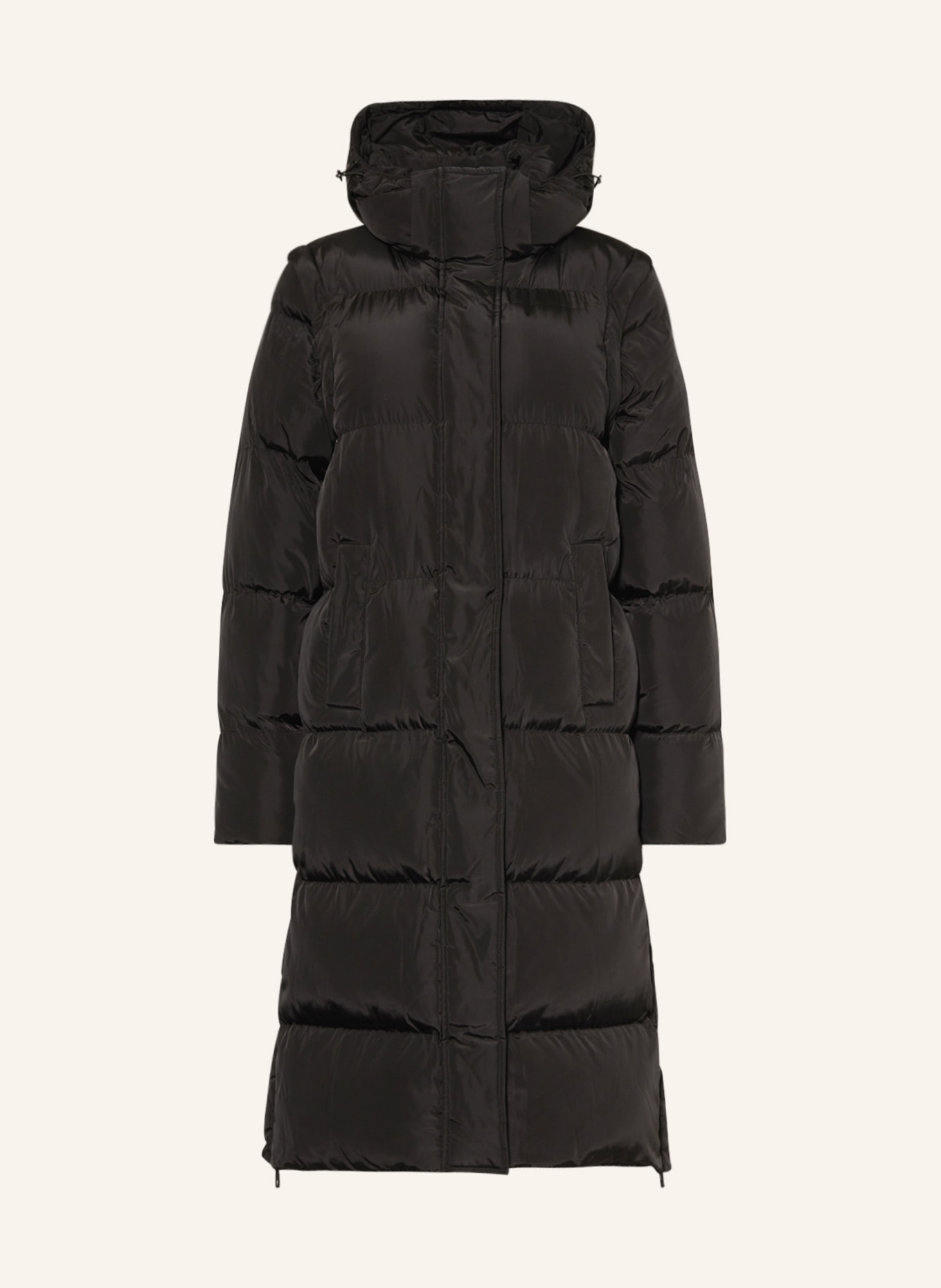 darling harbour Quilted coat with detachable sleeves and DUPONT™ SORONA® insulation, Color: SCHWARZ (Image 1)