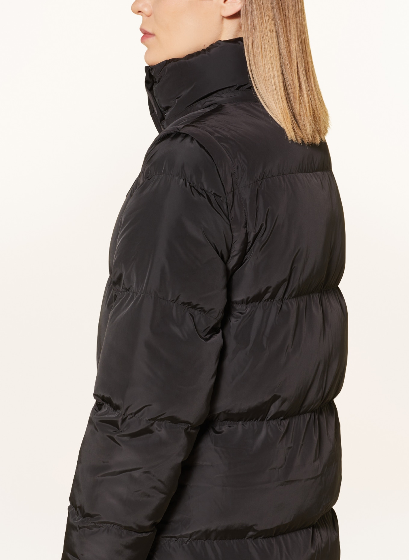 darling harbour Quilted coat with detachable sleeves and DUPONT™ SORONA® insulation, Color: SCHWARZ (Image 7)